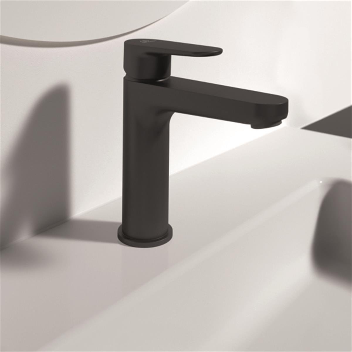 MARKA}Lavabo BataryasıBC554XGIdeal Standard Cerafine O H120 Lavabo Bataryası 5L/dk Mat Siyah Sifon Kumandasız