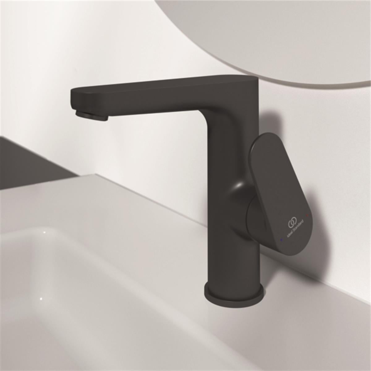 MARKA}Lavabo BataryasıBC555XGCerafine O H155 Lavabo Bataryası Mat Siyah Sifon Kumandasız Yüksek Gövde