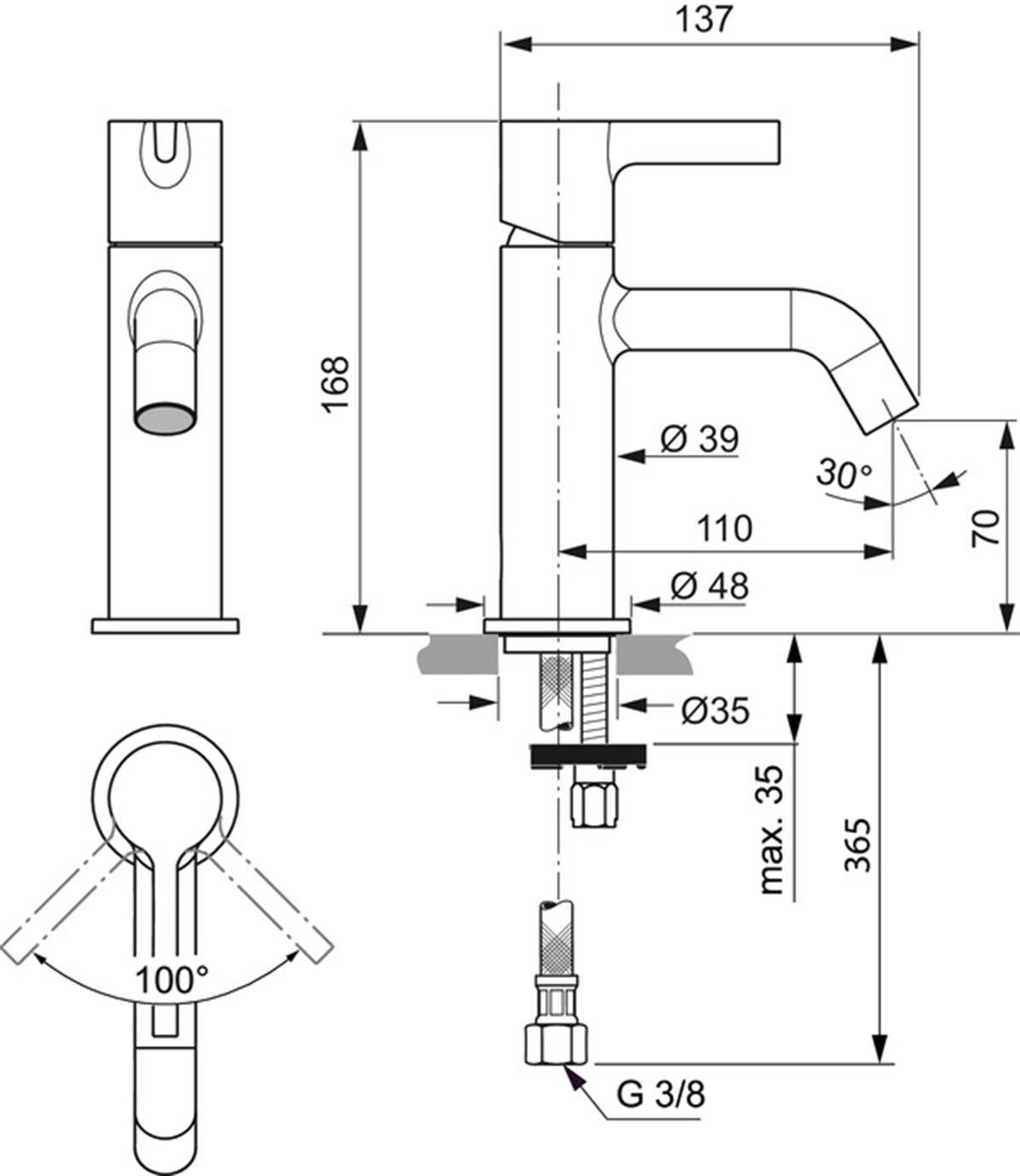 MARKA}Lavabo BataryasıBC776AAJoy Lavabo Bataryası 5l/dk Krom Sifon Kumandasız