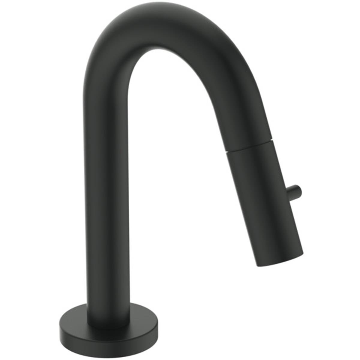 MARKA}Lavabo BataryasıF2842XGIdealStream Tek Su Girişli Girişli Lavabo Bataryası Mat Siyah 126 mm