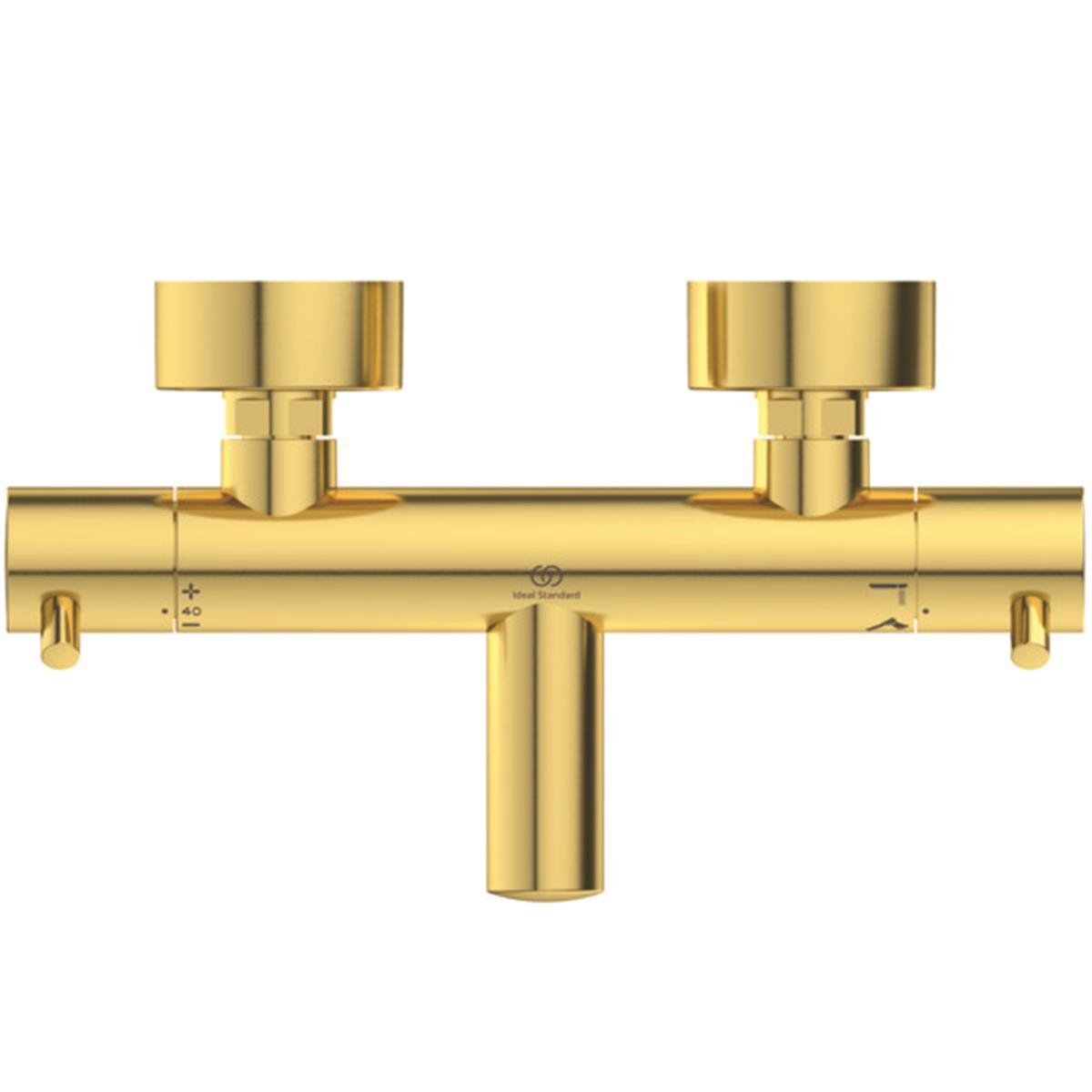 MARKA}Termostatik Banyo BataryasıA7588A2Ceratherm T125 Termostatik Banyo Bataryası Fırçalanmış Altın