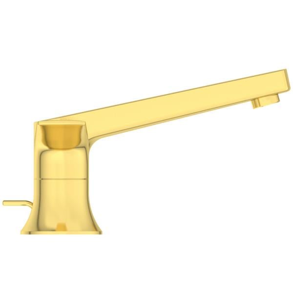 MARKA}Tezgah Üstü Lavabo BataryasıBD661A2İdeal Standard La Dolce Vita 3 Delikli Lavabo Bataryası-Brushed Gold-Sifon Kumandalı
