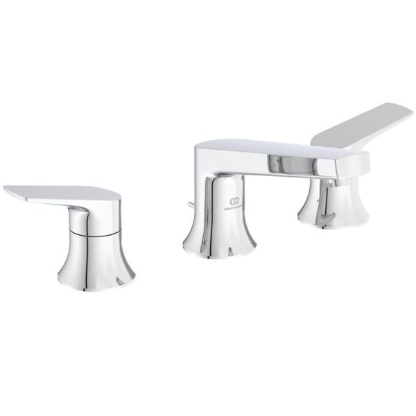 MARKA}Tezgah Üstü Lavabo BataryasıBD661AAİdeal Standard La Dolce Vita 3 Delikli Lavabo Bataryası-Chrome-Sifon Kumandalı