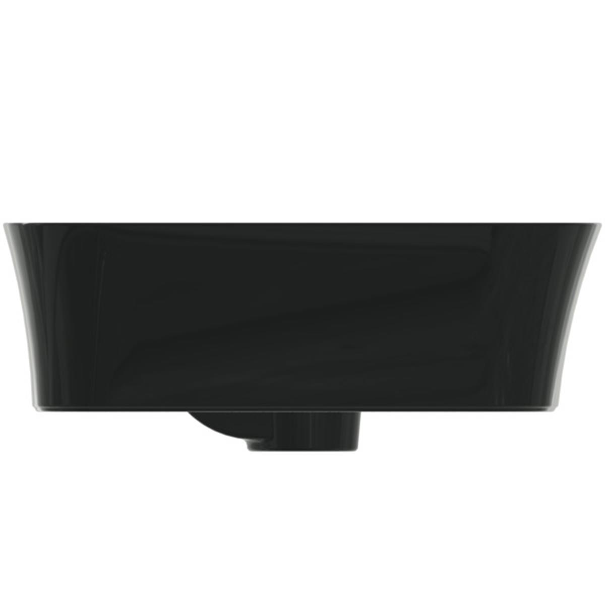 MARKA}Tezgah Üstü LavabolarE2077V2Ipalyss Tezgah Üstü Lavabo 55cm-Parlak Siyah
