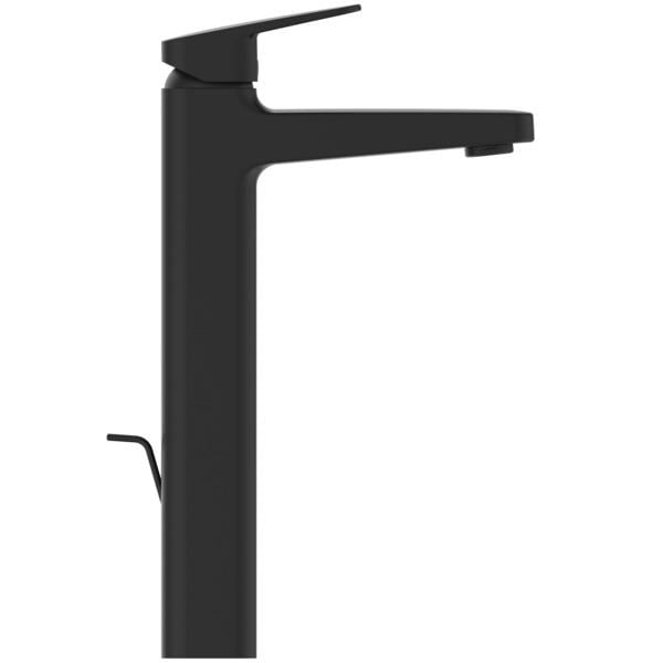 MARKA}Yüksek Lavabo BataryasıBD238XGİdeal Standard Ceraplan Yüksek Lavabo Bataryası-Silk Black-Sifon Kumandalı