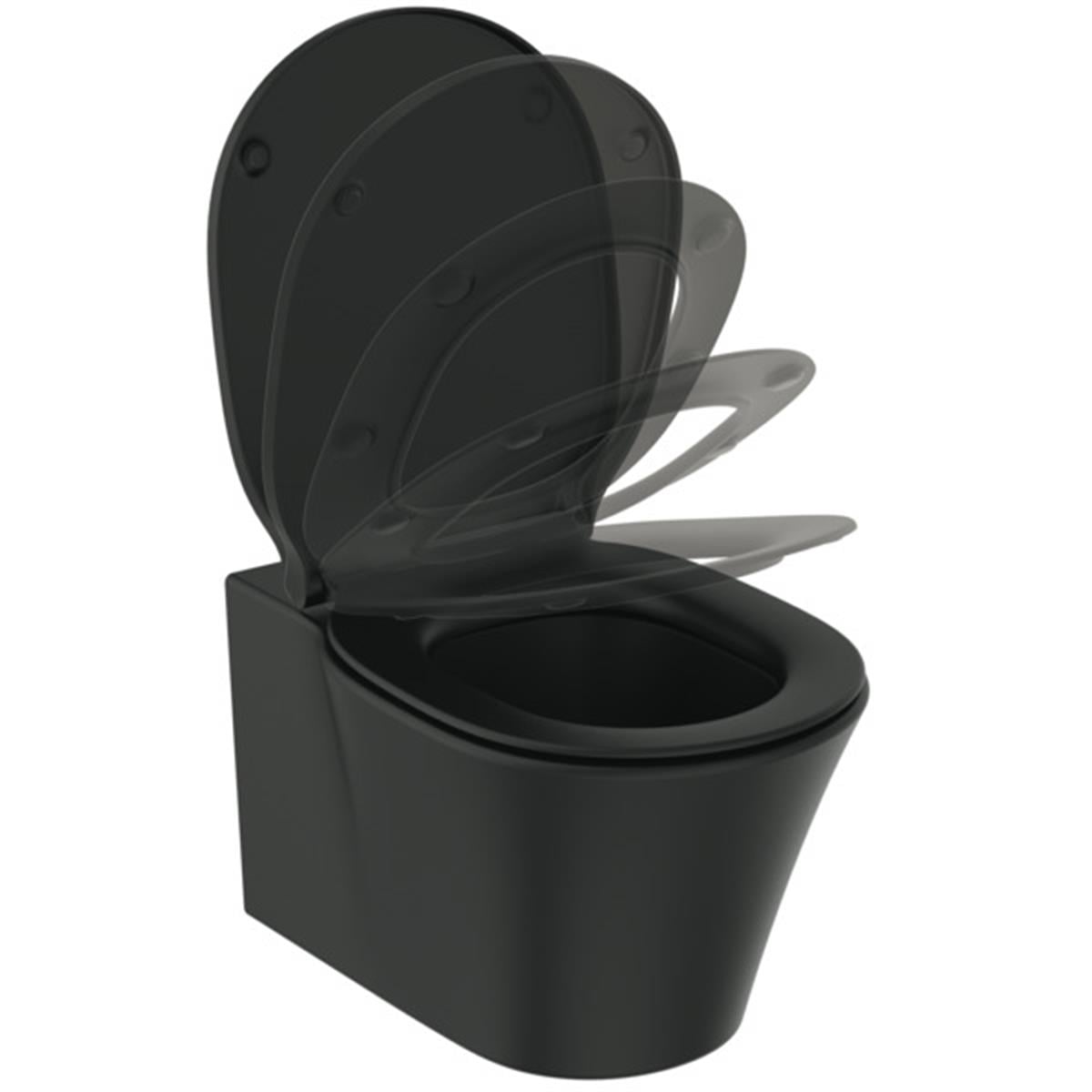 Klozet KapaklarıIdeal StandardE0368V3Ideal StandardConnect Air Yavaş Kapanan Klozet Kapağı-Thin--Mat SiyahConnect Air Yavaş Kapanan Klozet Kapağı-Thin--Mat Siyah