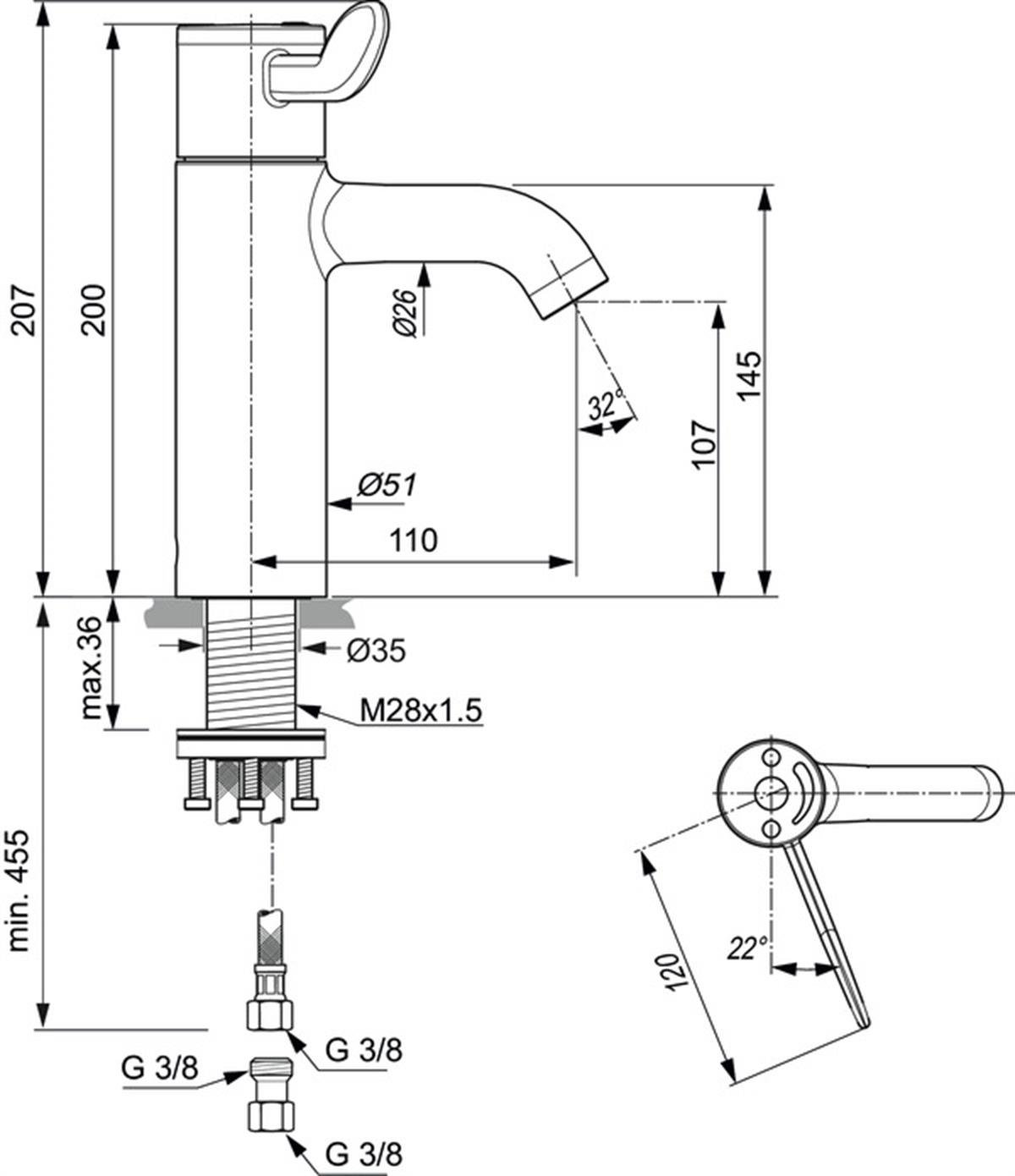 Lavabo BataryasıIdeal StandardA6692AAIdeal StandardCeraplus 2.0 Grande Termostatik Lavabo Bataryası Sifon KumandasızCeraplus 2.0 Grande Termostatik Lavabo Bataryası Sifon Kumandasız