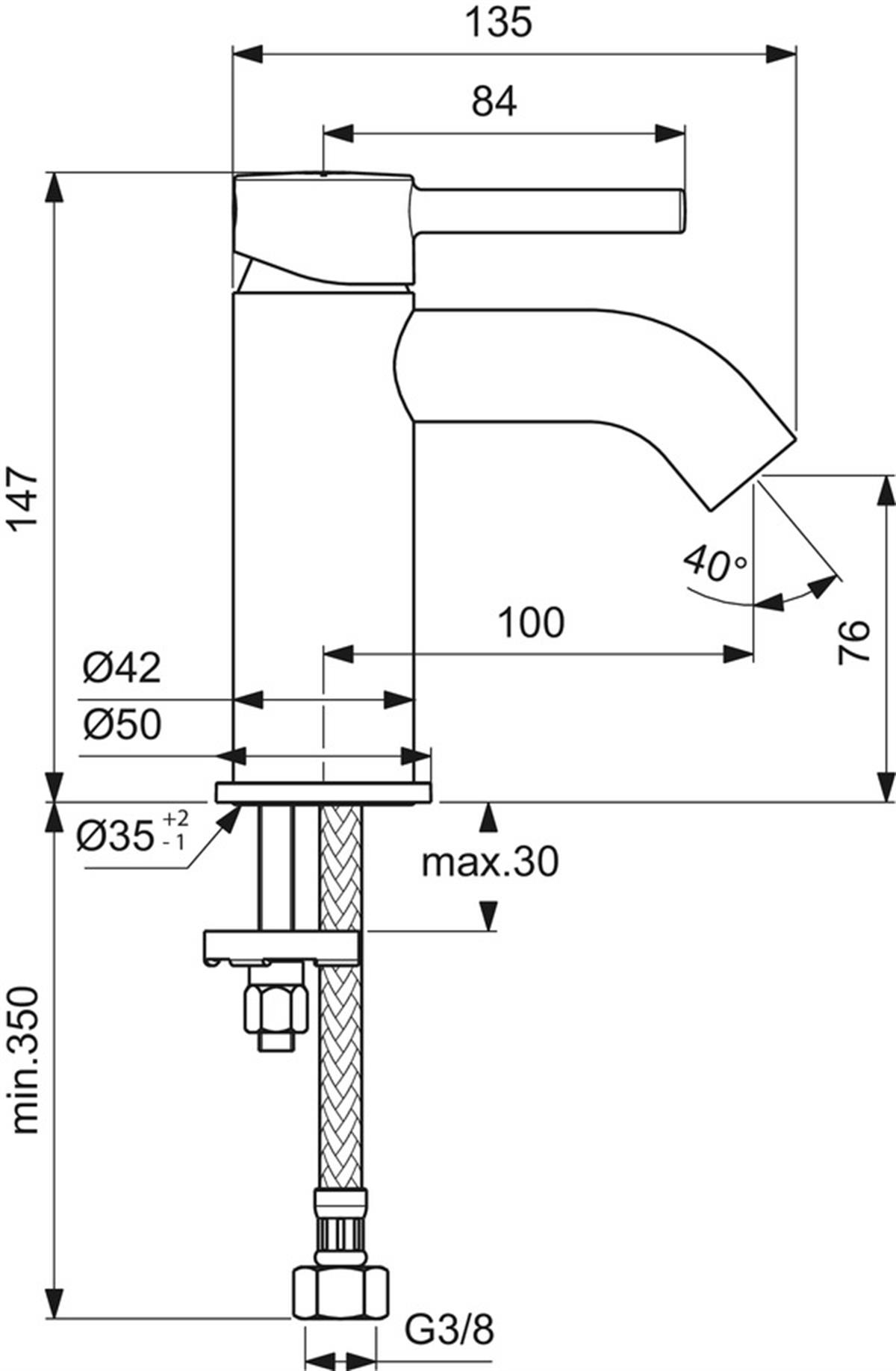 Lavabo BataryasıIdeal StandardBC268XGIdeal StandardCeraline Lavabo Bataryası Mat Siyah Sifon Kumandasız-5 L/dkCeraline Lavabo Bataryası Mat Siyah Sifon Kumandasız-5 L/dk