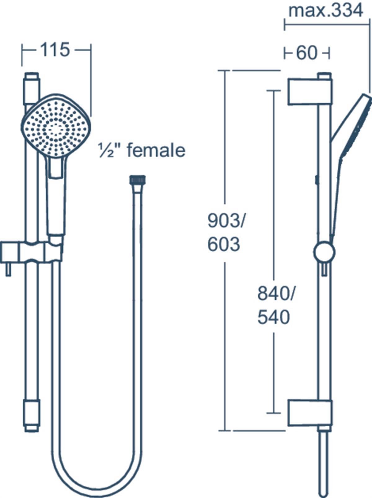 Sürgülü Duş TakımlarıIdeal StandardB2234AAIdeal StandardIdealRain Evo Diamond 115 Sürgülü Duş Seti-60 cm SürgüIdealRain Evo Diamond 115 Sürgülü Duş Seti-60 cm Sürgü