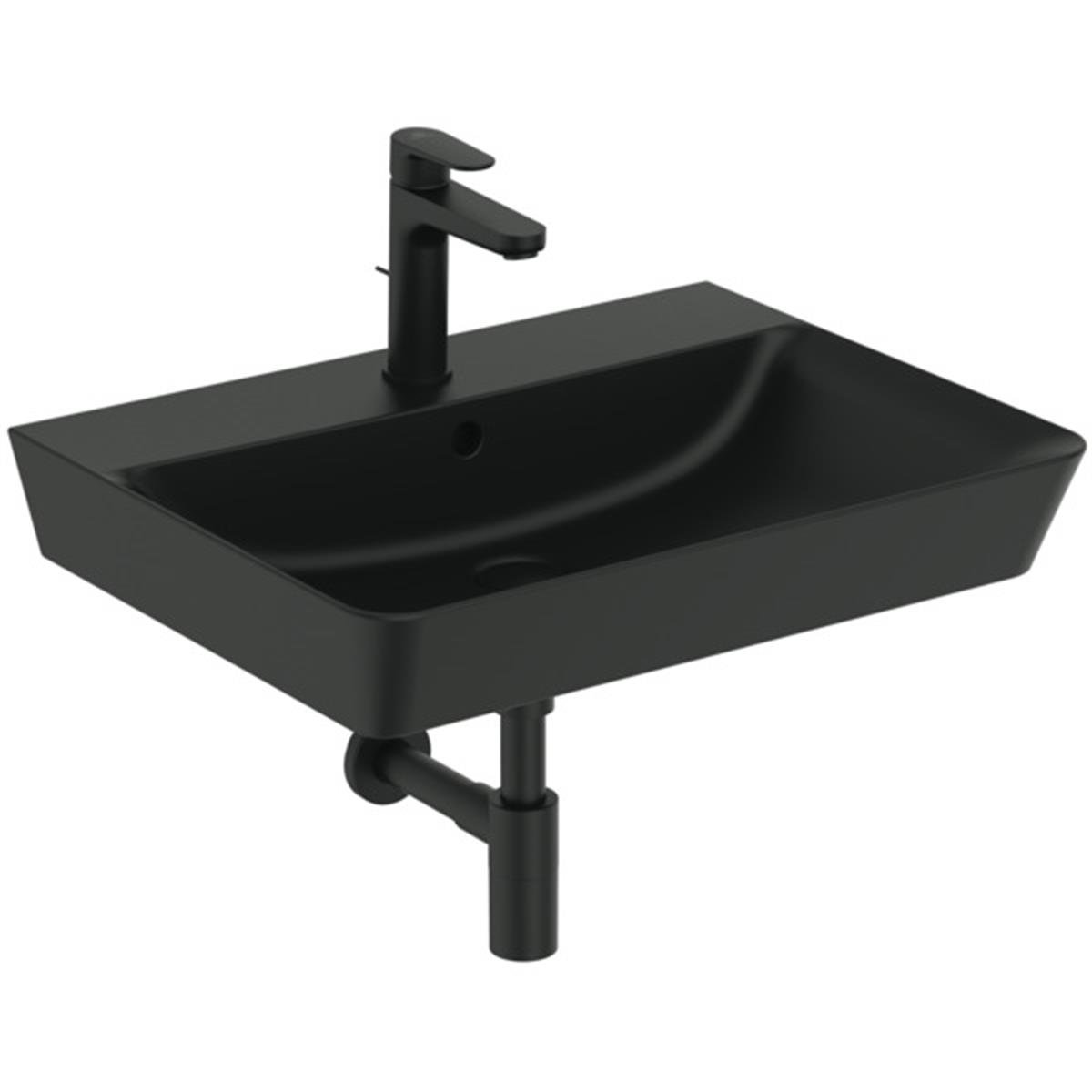Tezgah Üstü LavabolarIdeal StandardE0298V3Ideal StandardConnect Air Cube Lavabo 60 cm-Mat SiyahConnect Air Cube Lavabo 60 cm-Mat Siyah