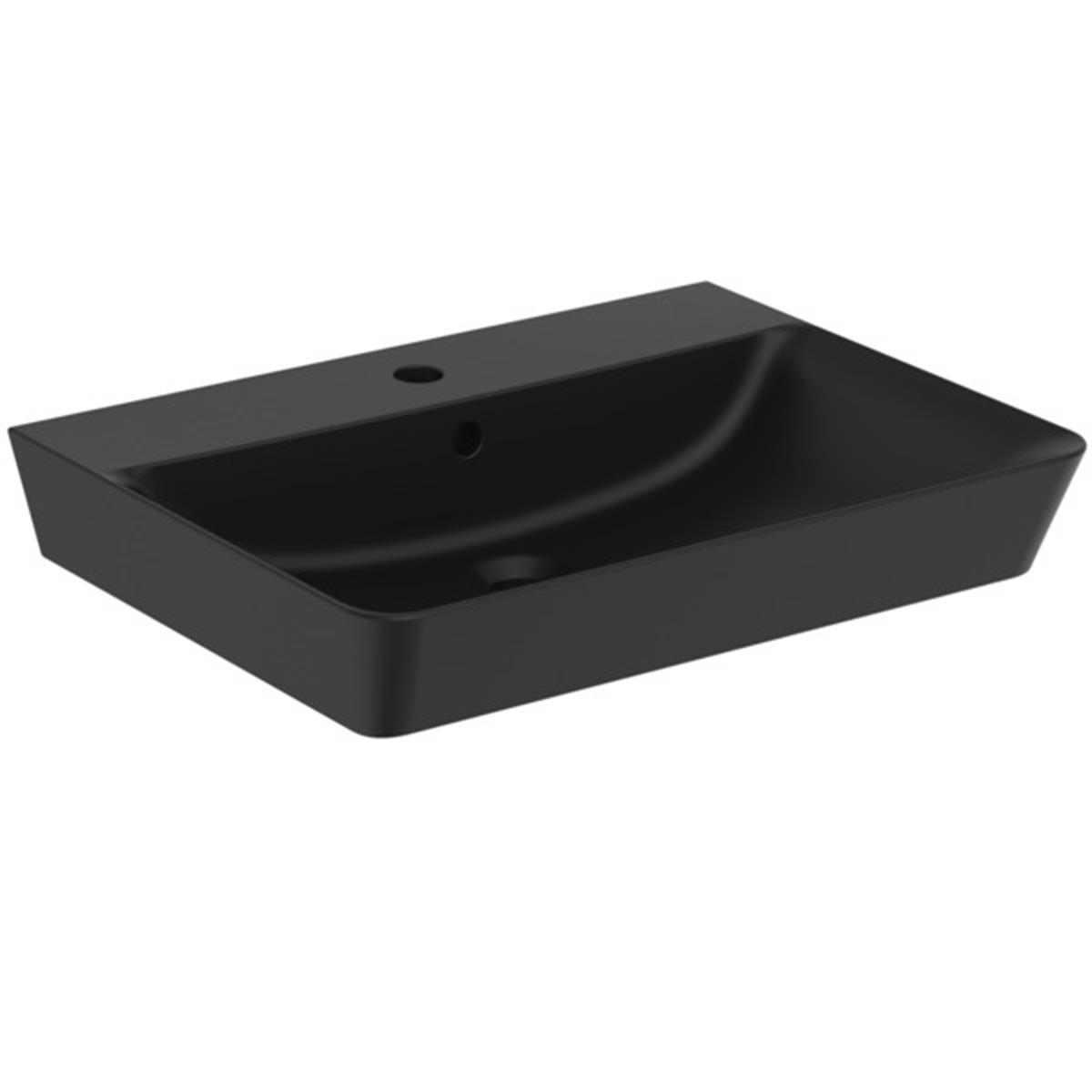 Tezgah Üstü LavabolarIdeal StandardE0298V3Ideal StandardConnect Air Cube Lavabo 60 cm-Mat SiyahConnect Air Cube Lavabo 60 cm-Mat Siyah