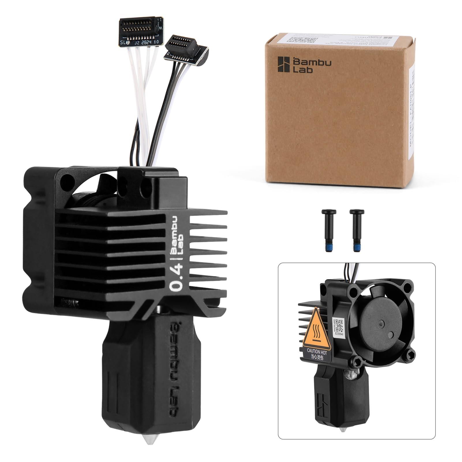 Bambu Lab FAH001-P – P1 Serisi Complete Hotend Assembly (0,4 mm Sertleştirilmiş Çelik Nozul / Full Unit)