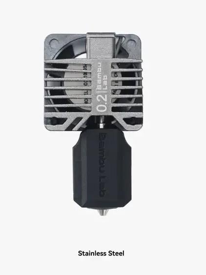Bambu Lab FAH004 = X1 / X1C için “Complete Hotend Assembly (Stainless Steel 0.2mm)