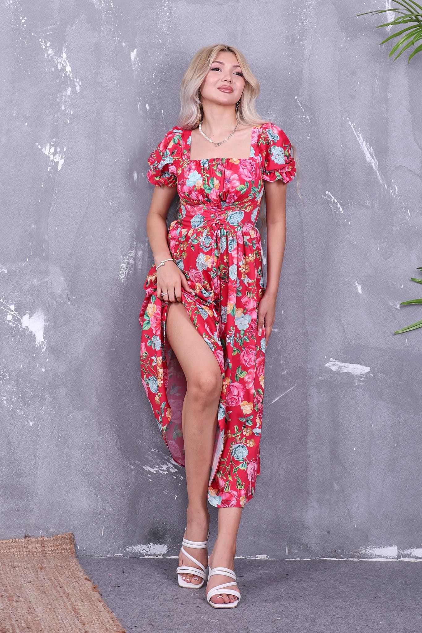 Beli Bağcıklı Poplin Kumaş Elbise