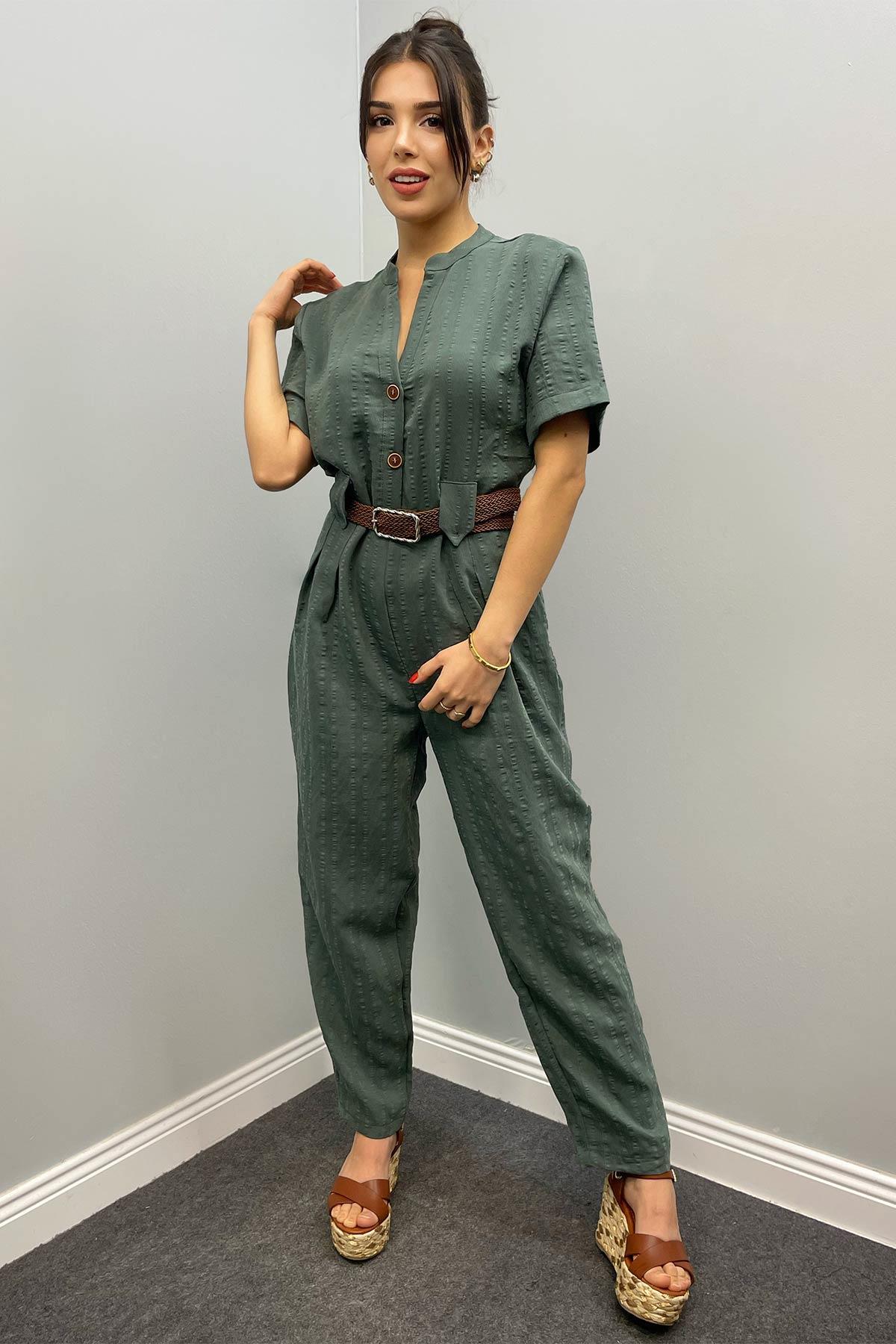 Hasır Kemerli Tulum