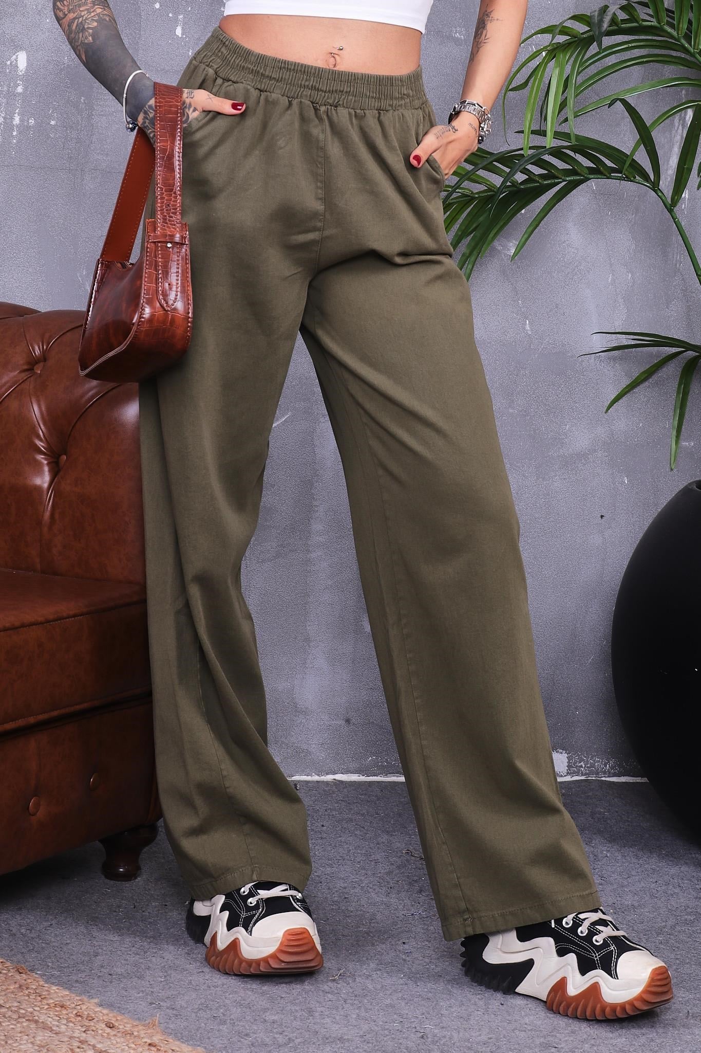 İspanyol Paça Gabardin Pantolon