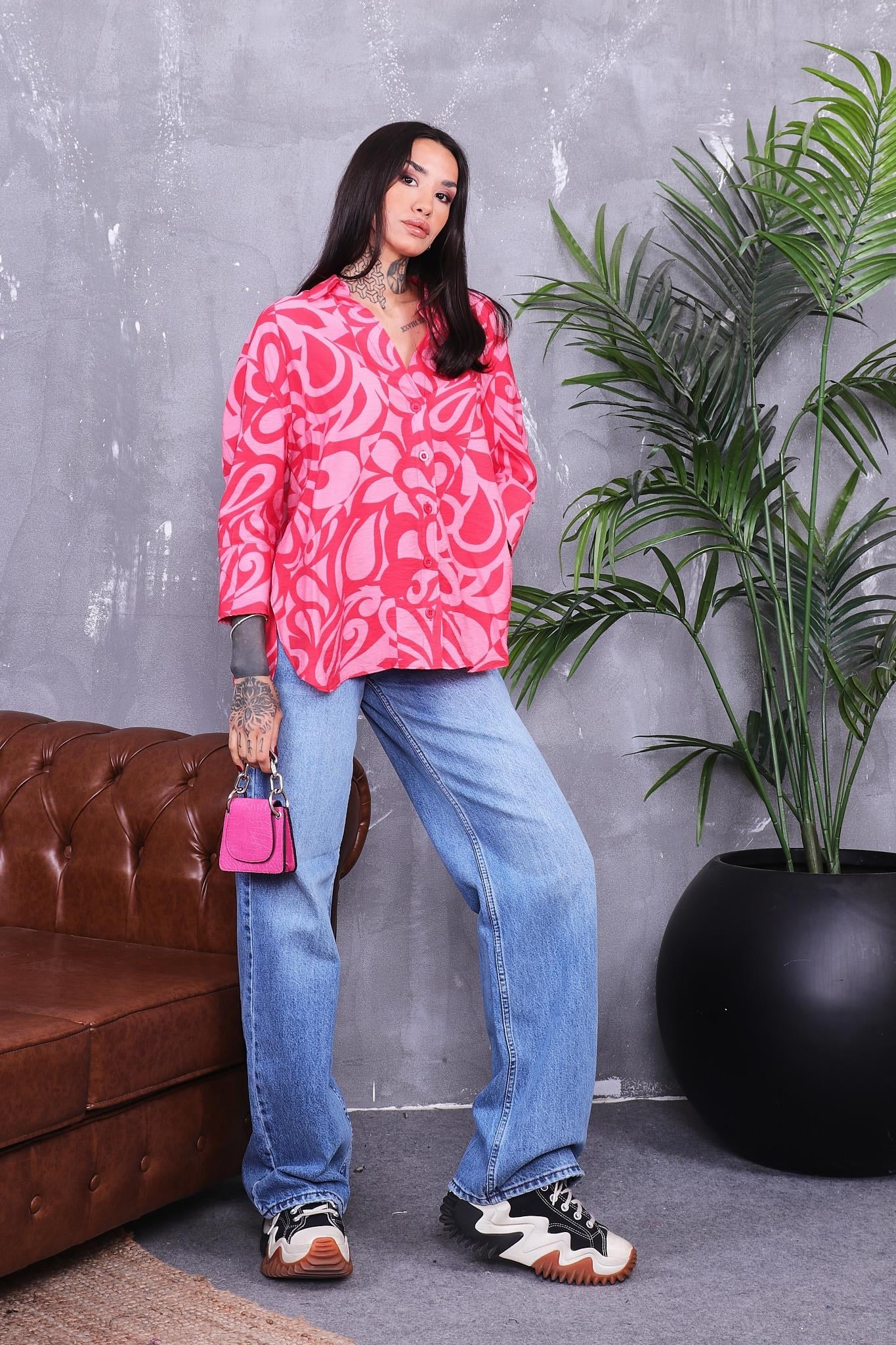 Lüks Kalite Oversize Gömlek