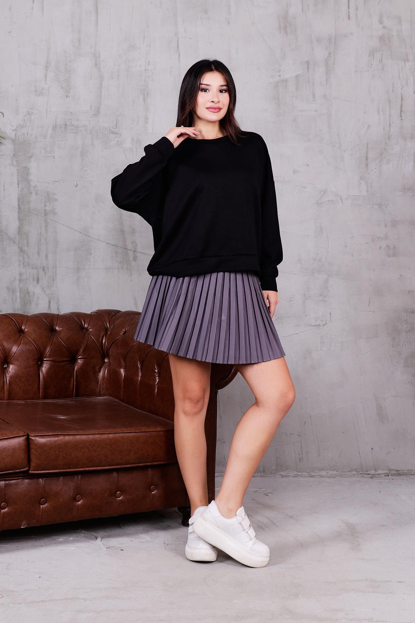 Modal Kumaş Basıc Sweatshirt