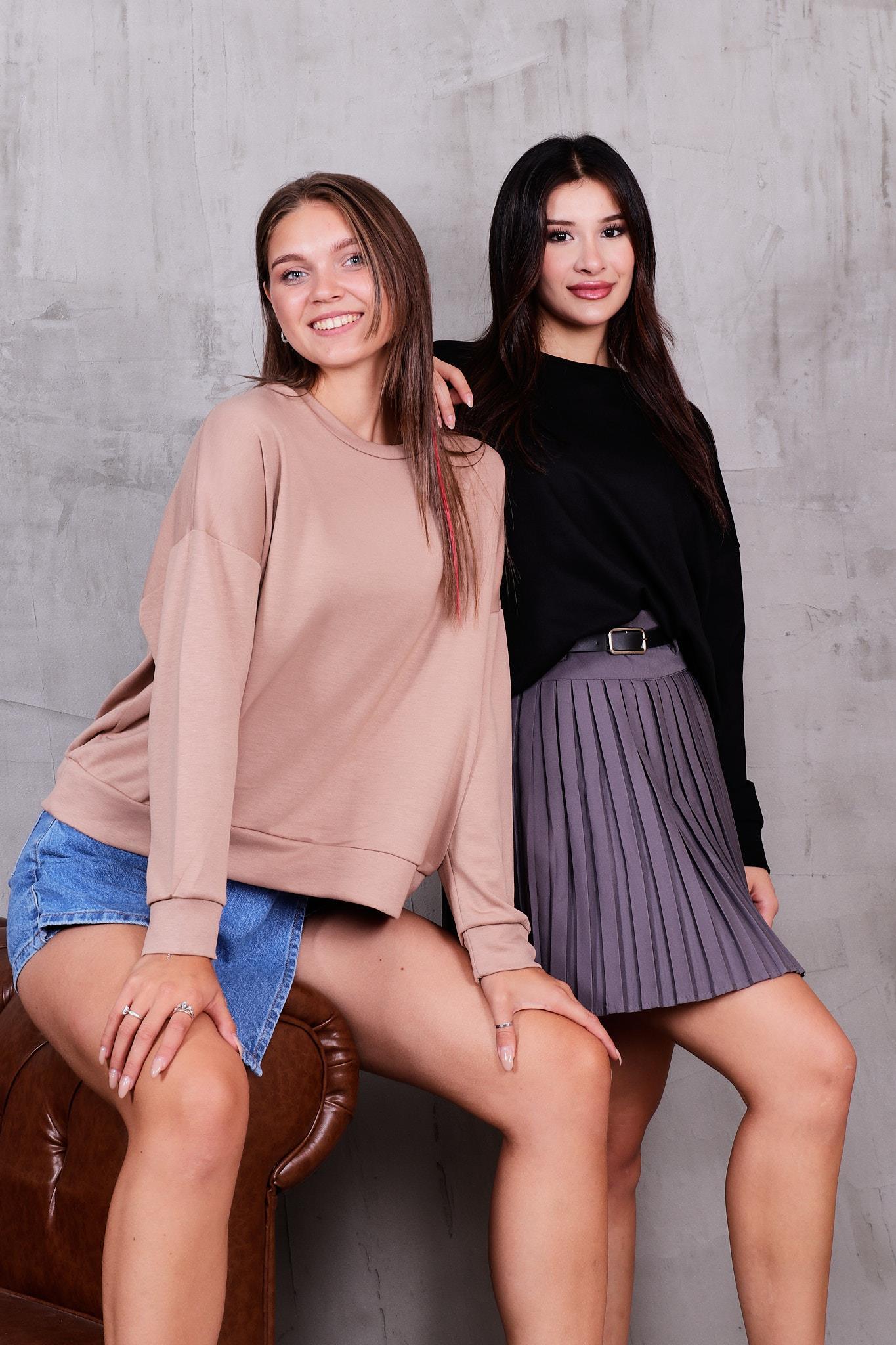 Modal Kumaş Basıc Sweatshirt