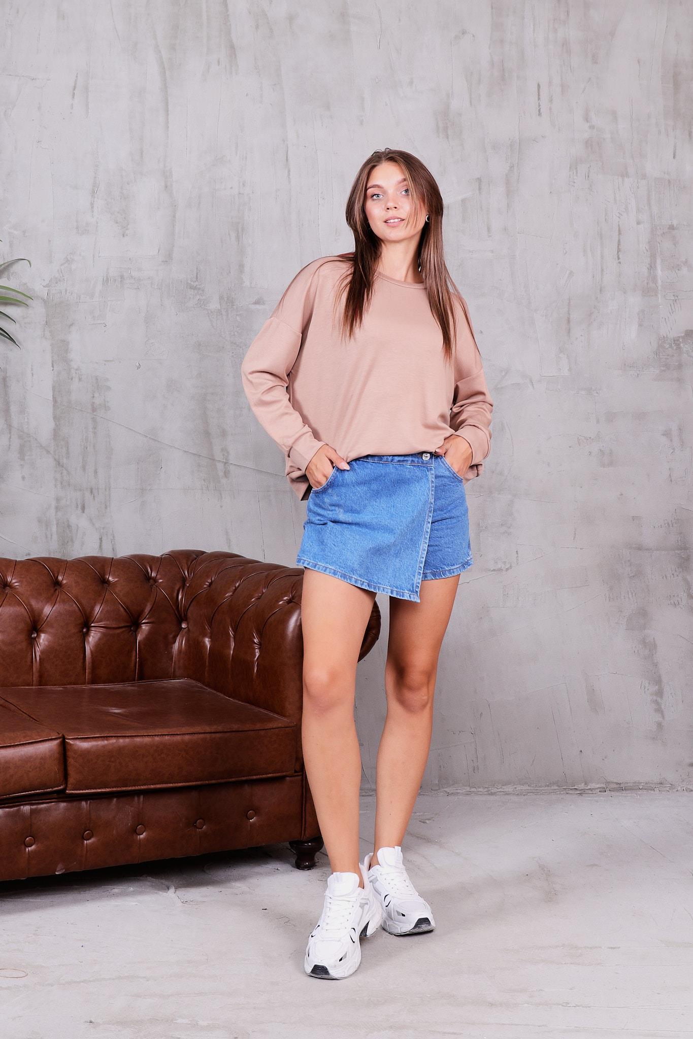 Modal Kumaş Basıc Sweatshirt