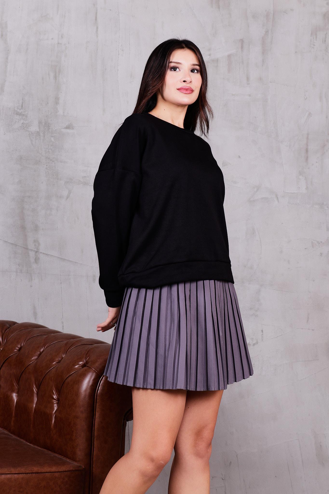 Modal Kumaş Basıc Sweatshirt