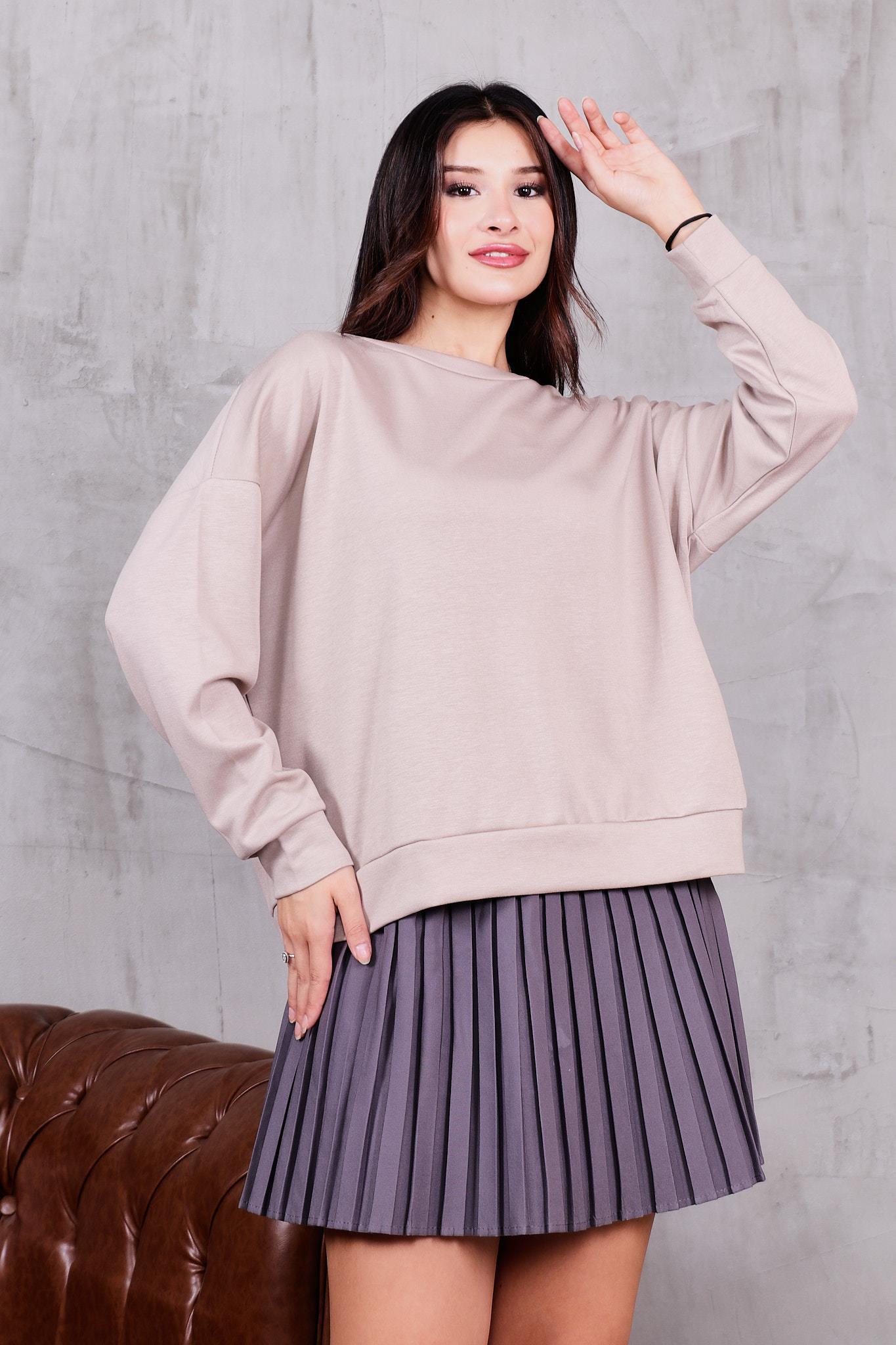 Modal Kumaş Basıc Sweatshirt