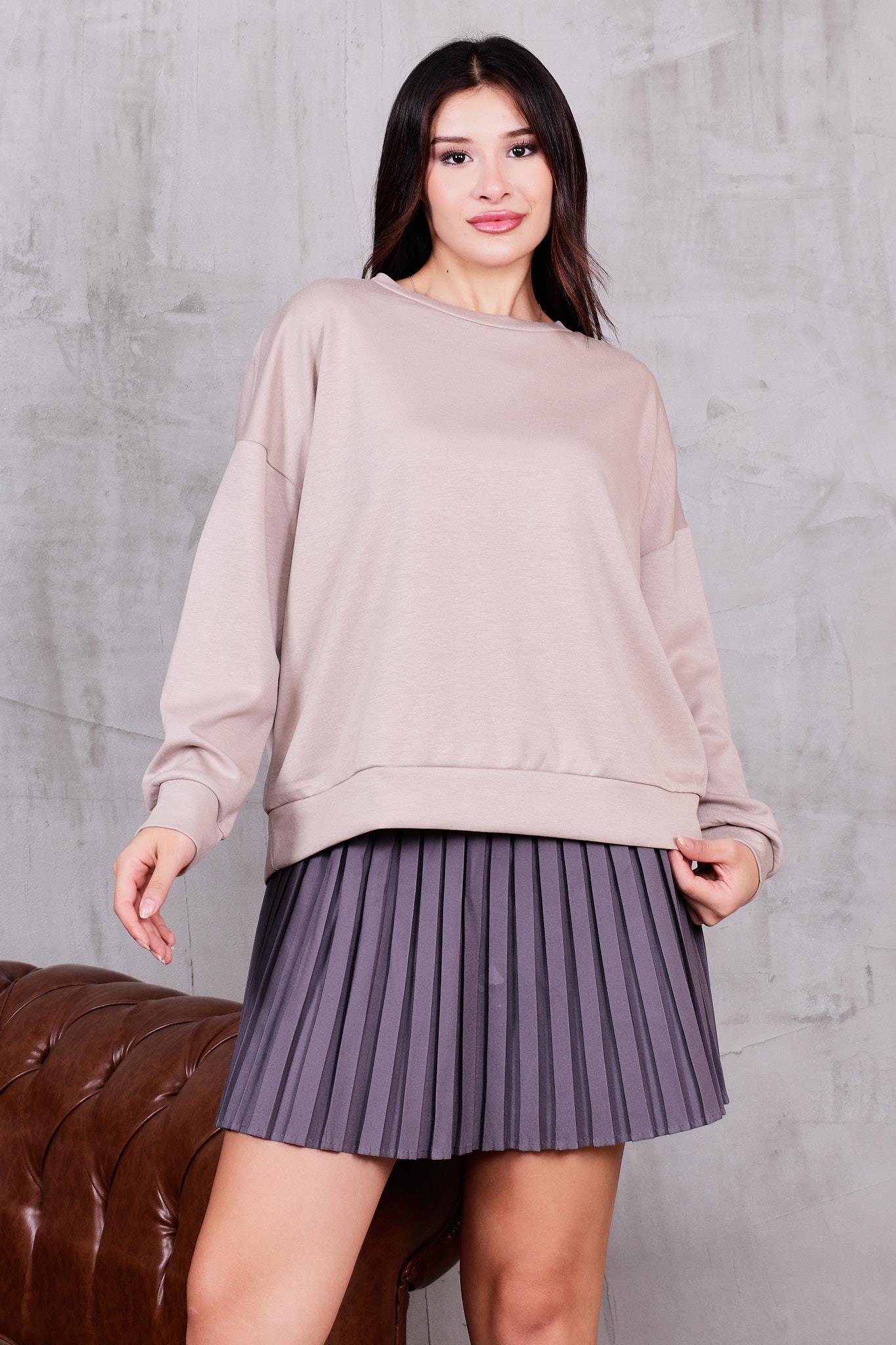 Modal Kumaş Basıc Sweatshirt