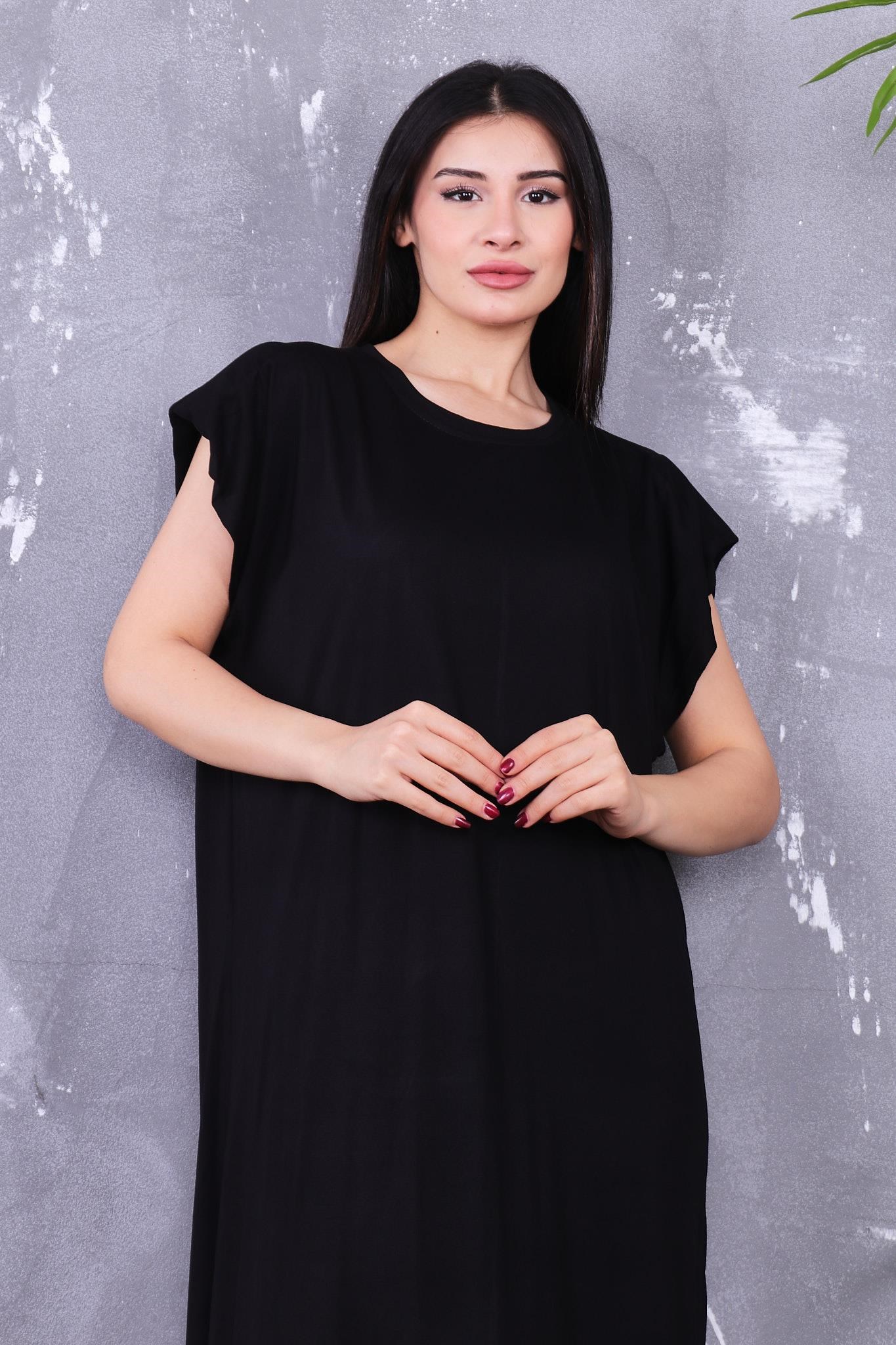 Modal Kumaş Vatkalı Basıc Elbise