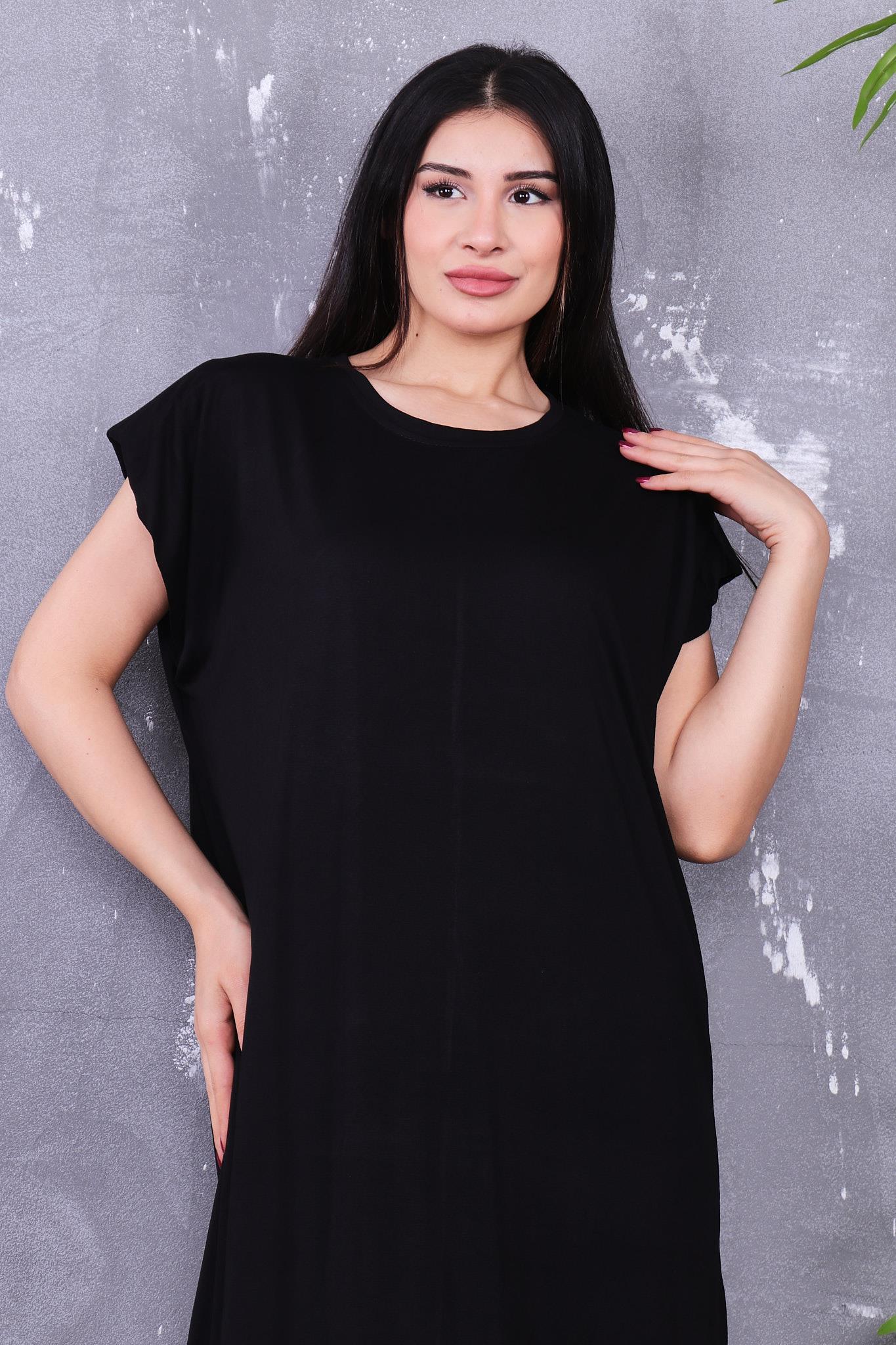 Modal Kumaş Vatkalı Basıc Elbise