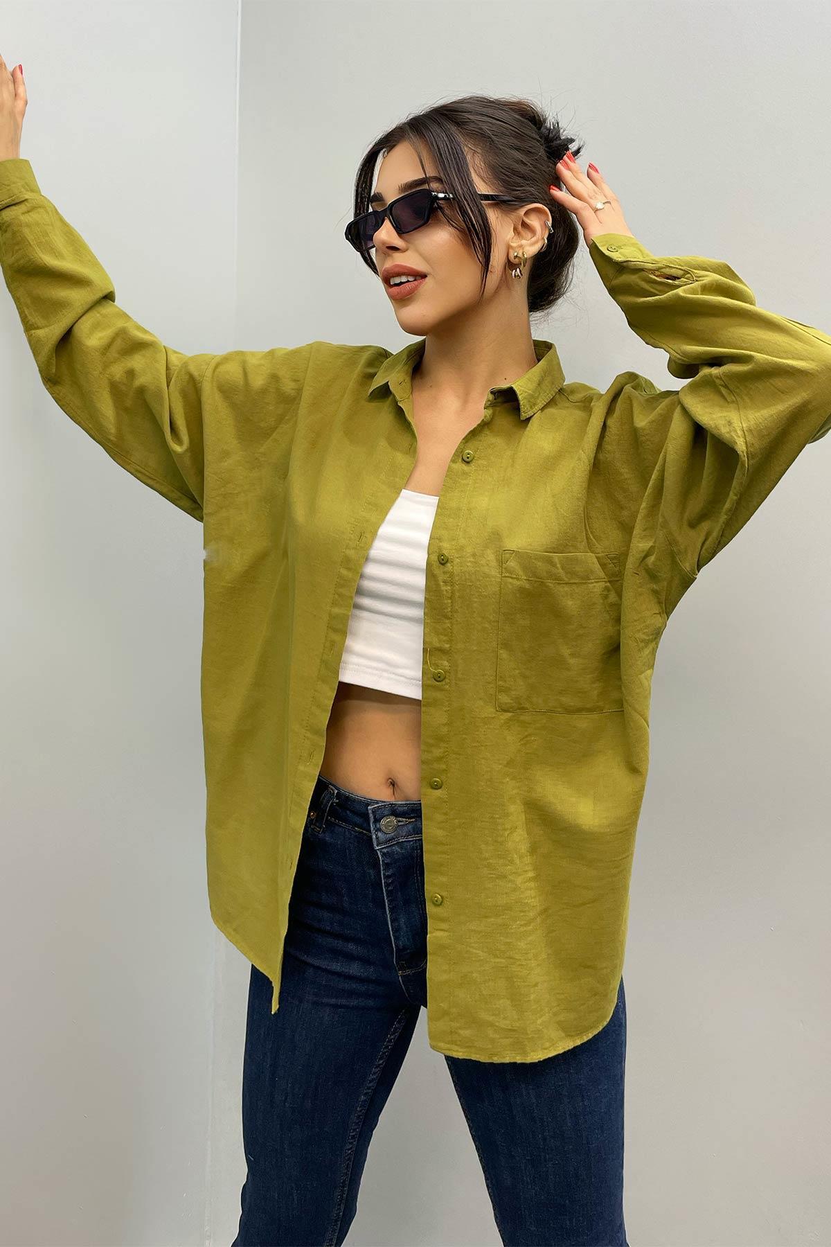 Pamuklu Basıc Gömlek