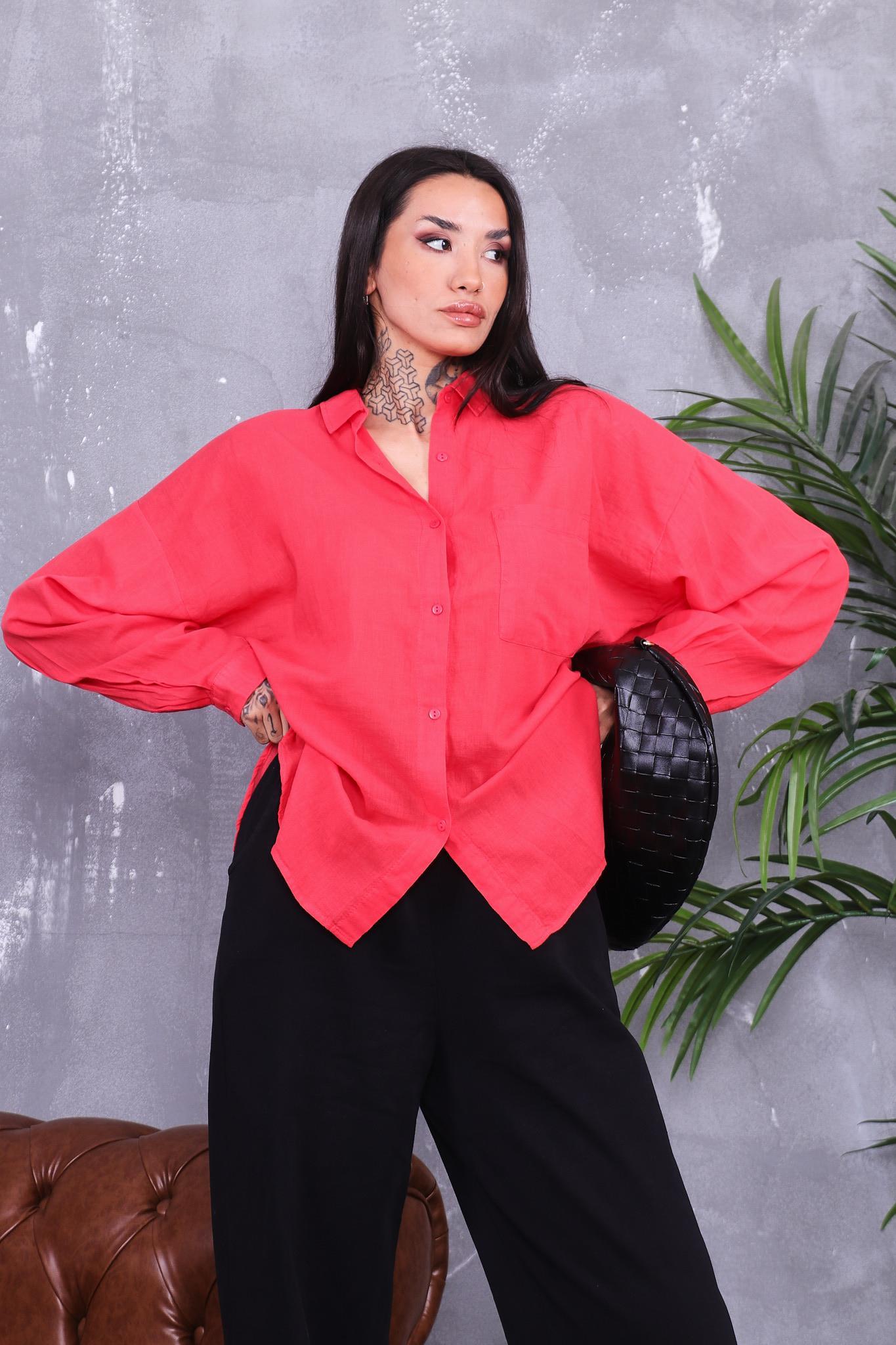 Pamuklu Basıc Gömlek