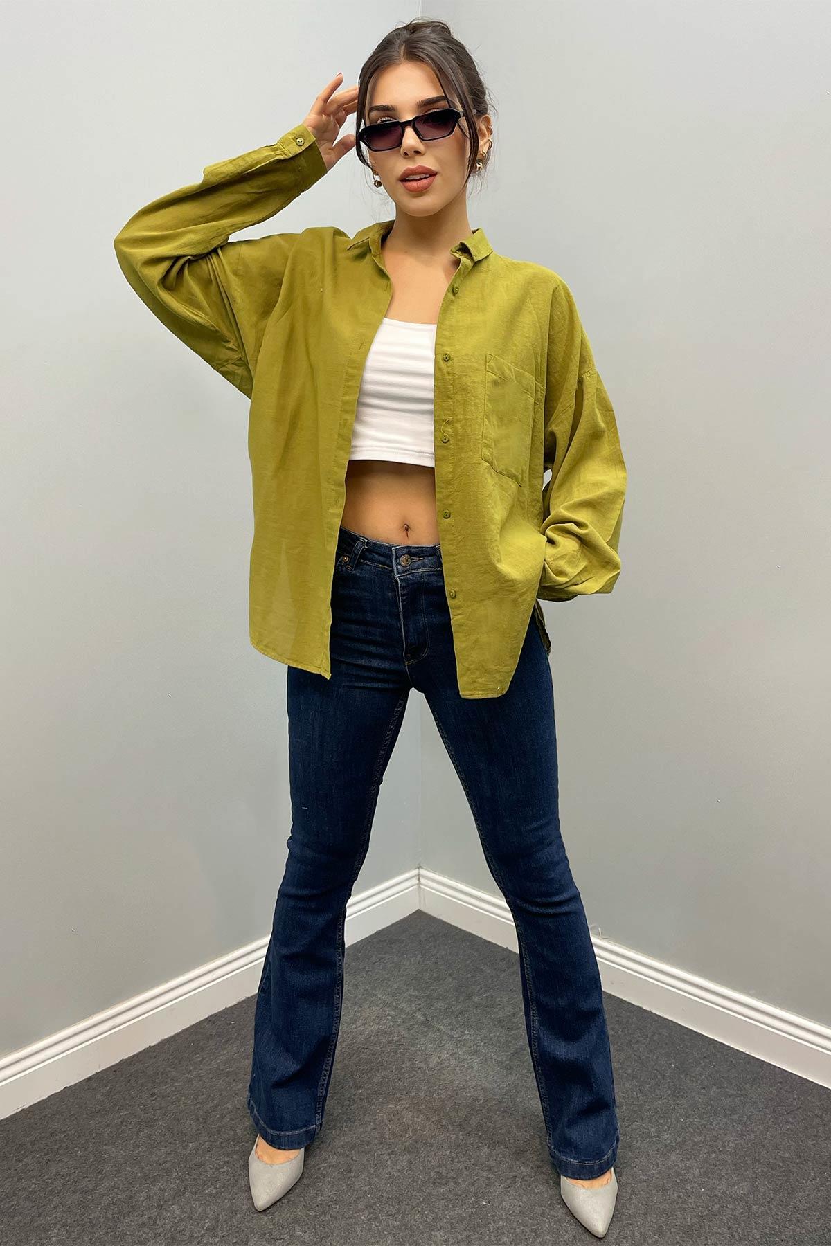 Pamuklu Basıc Gömlek