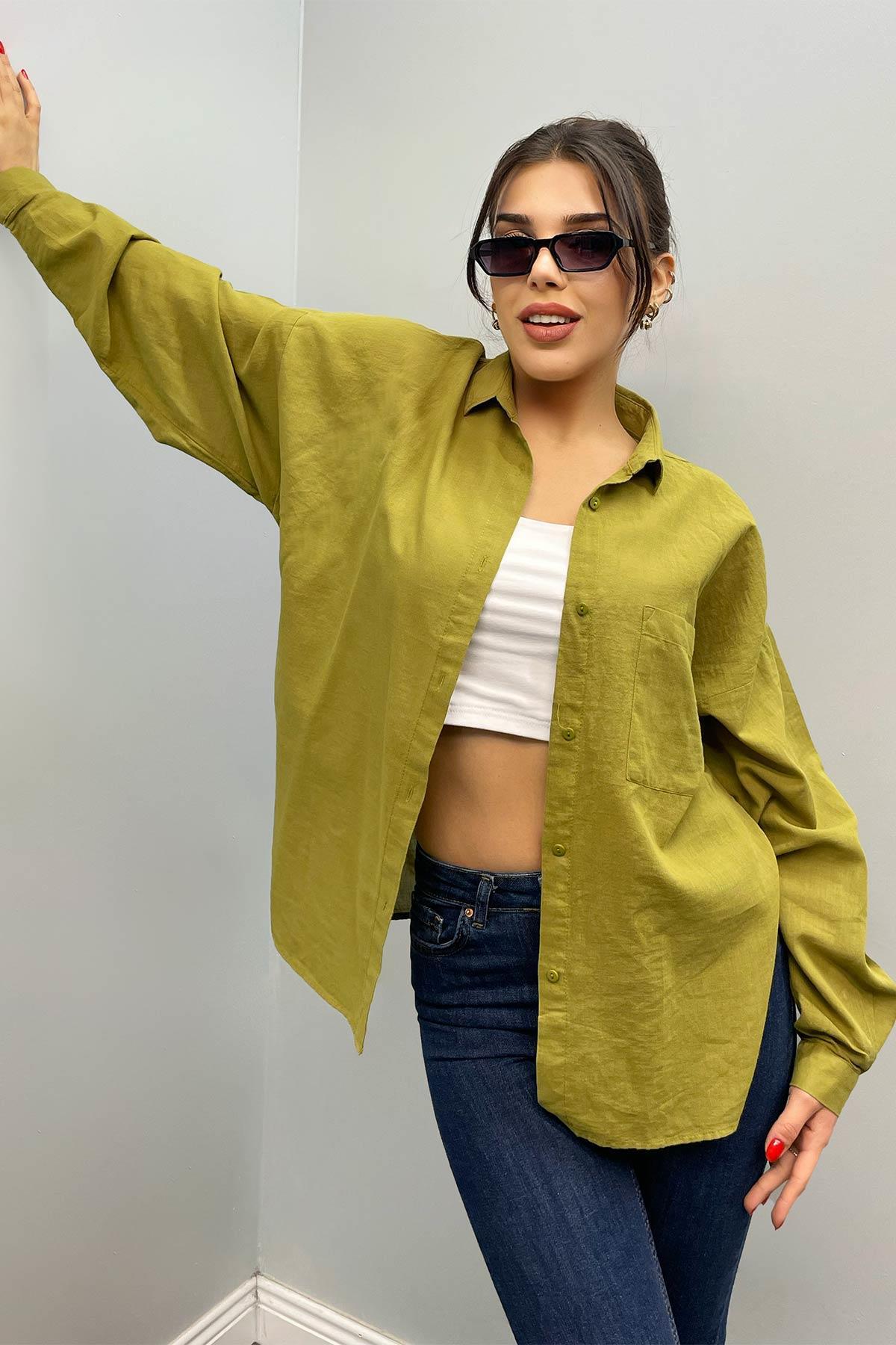 Pamuklu Basıc Gömlek