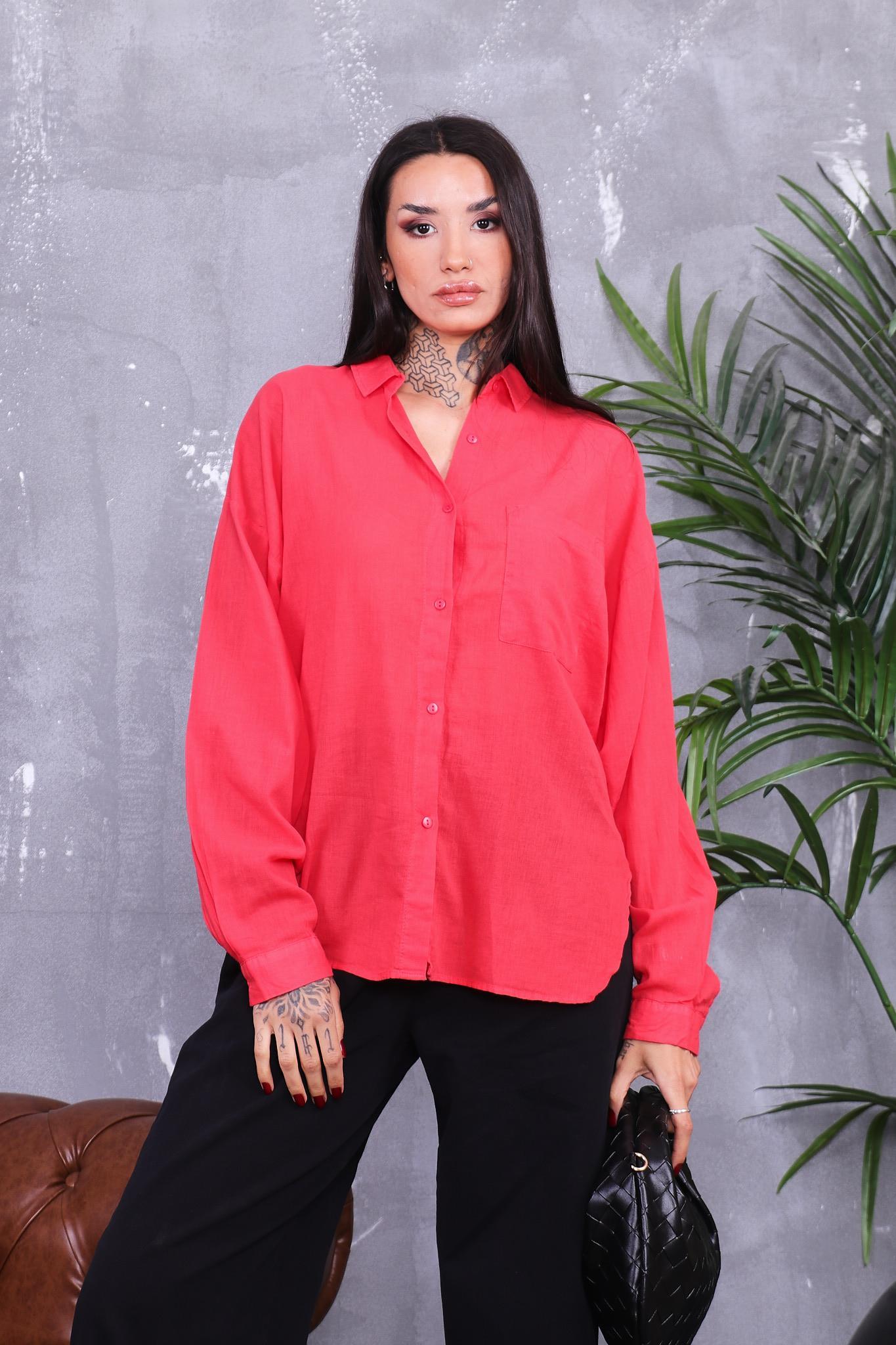 Pamuklu Basıc Gömlek