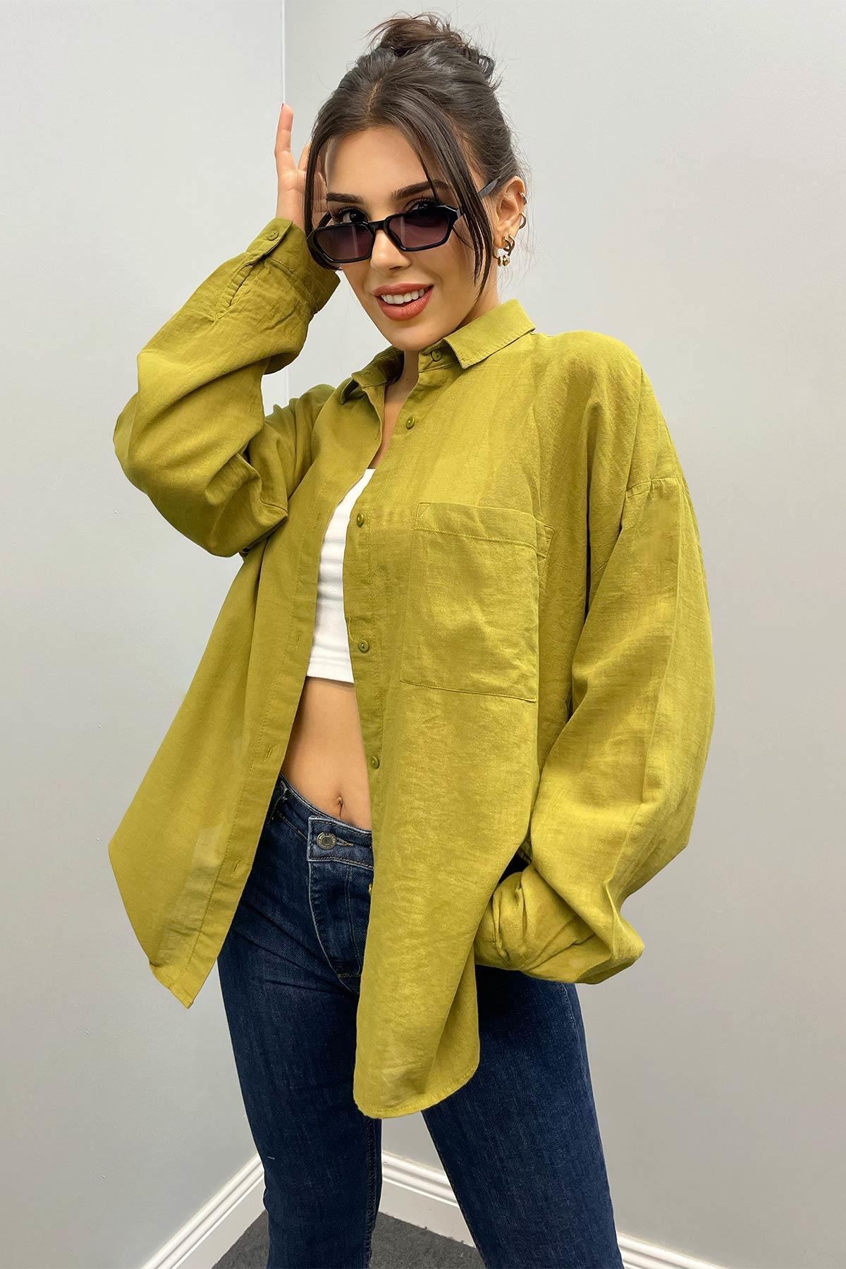 Pamuklu Basıc Gömlek