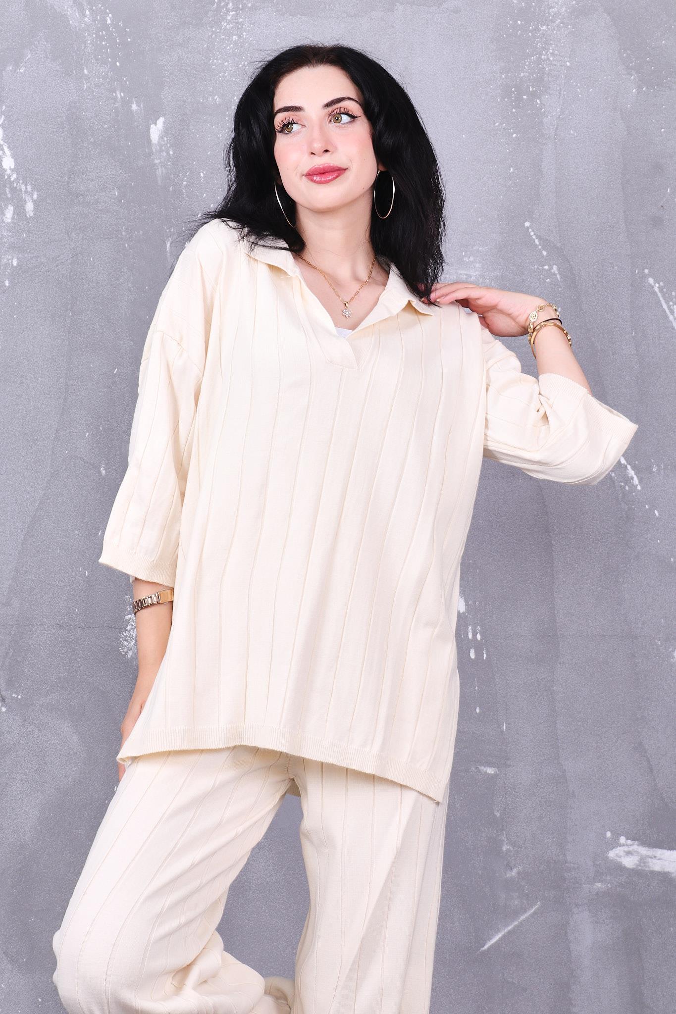 Polo Yaka Oversize Triko Takım