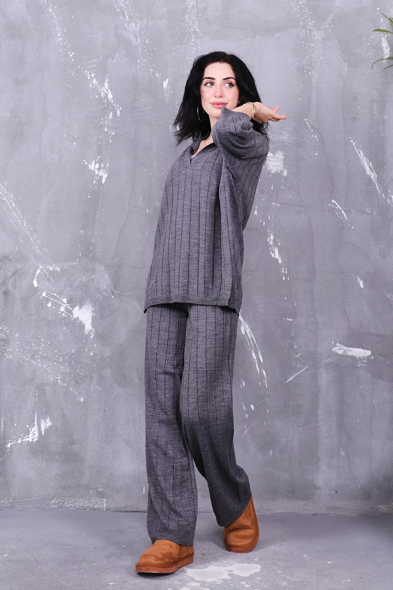 Polo Yaka Oversize Triko Takım