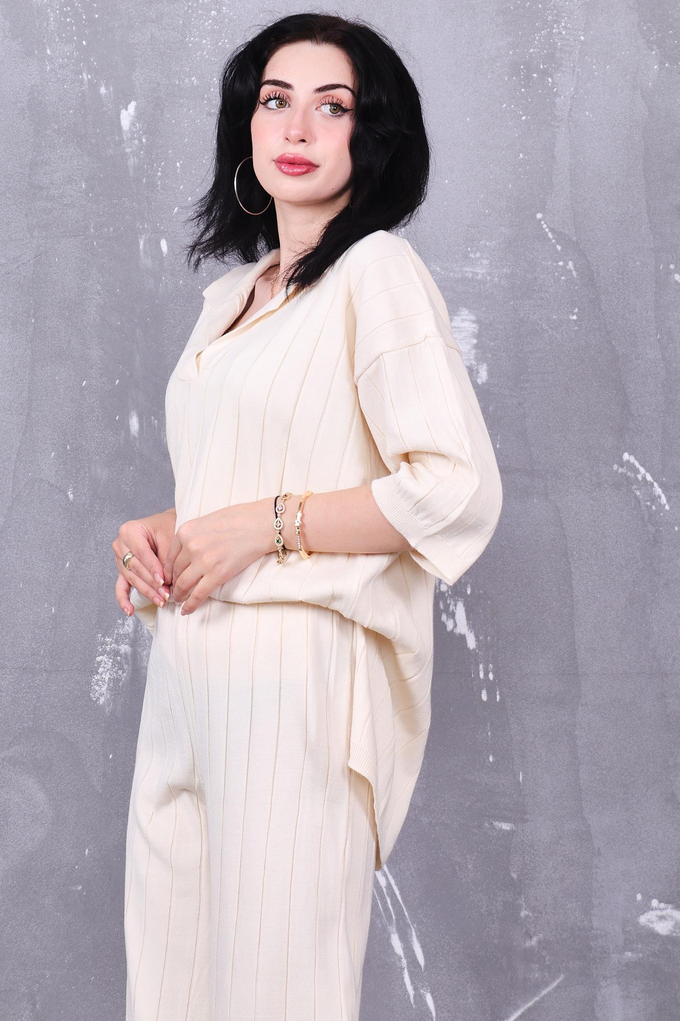 Polo Yaka Oversize Triko Takım
