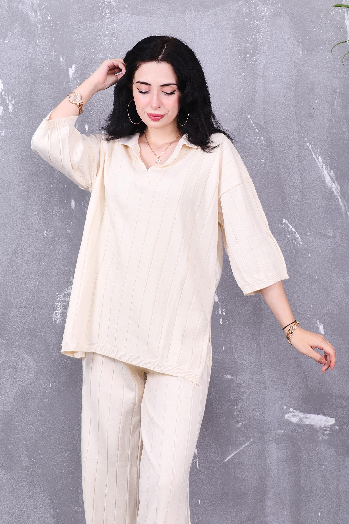 Polo Yaka Oversize Triko Takım