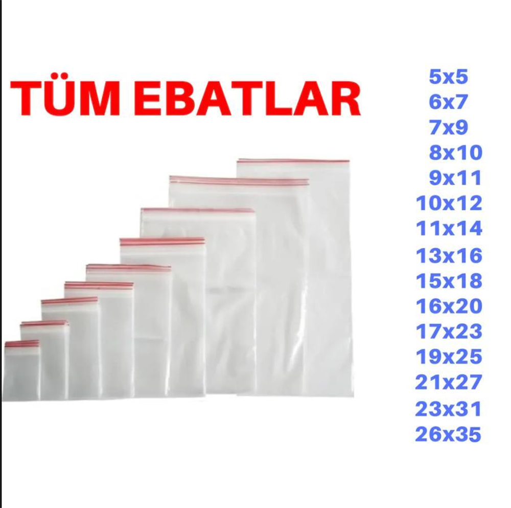 Kilitli Naylon Torba 19x25 100'lü