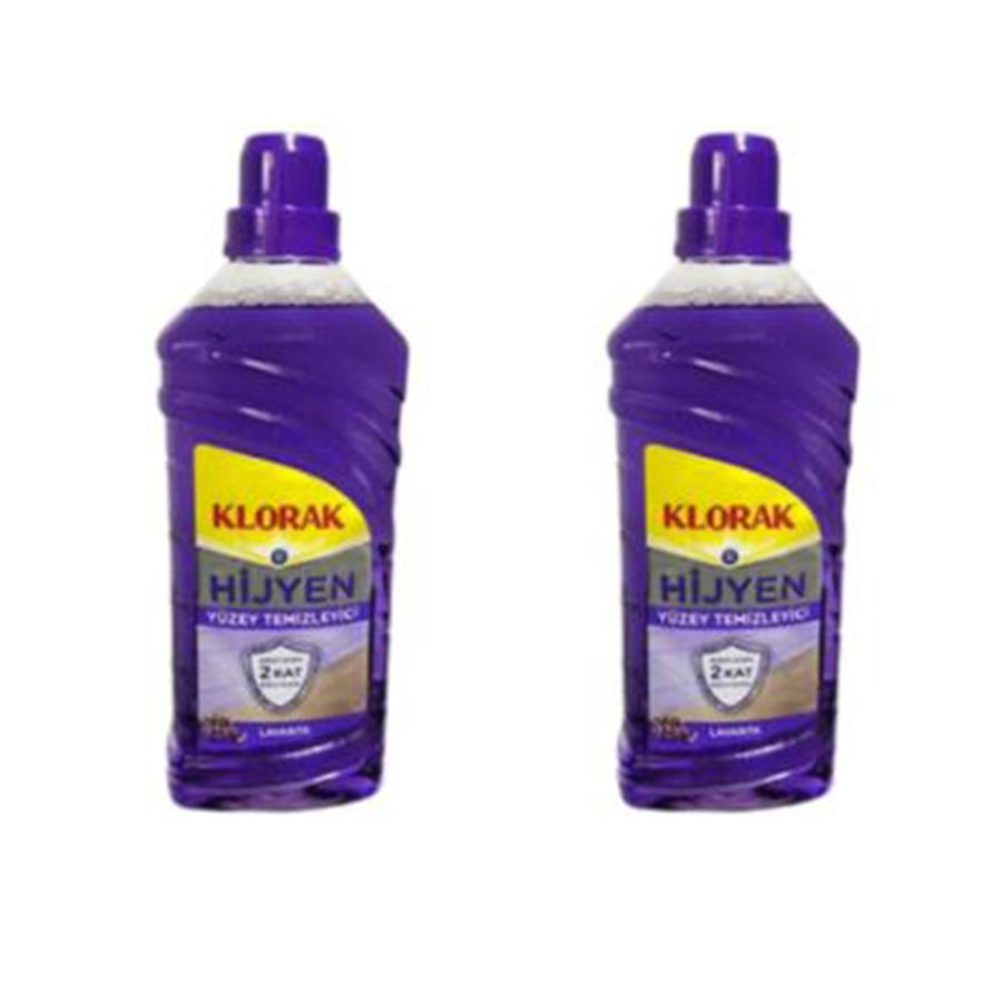 KLORAK HİJYEN YÜZEY TEMİZLEYİCİ LAVANTA 1000 ML 2 ADET