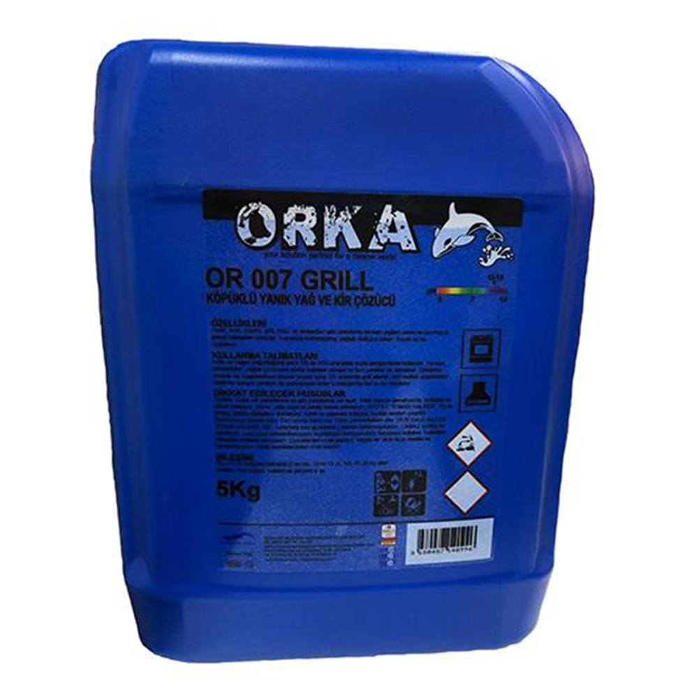 ORKA KÖPÜKLÜ YANIK YAĞ VE KİR SÖKÜCÜ OR 007 GRİLL 5 KG