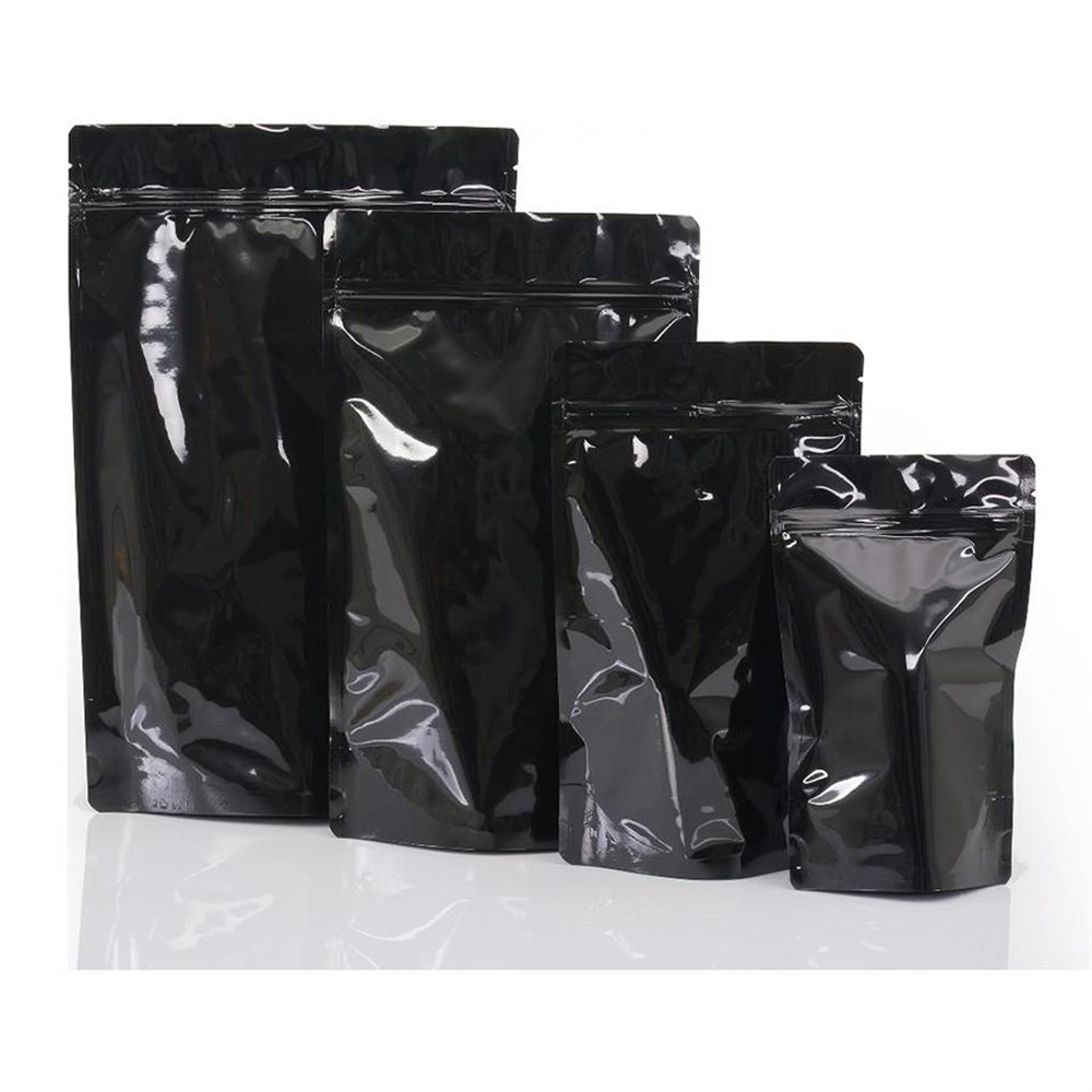 SİYAH ALÜMİNYUM KİLİTLİ DOYPACK TORBA 130*225 (250 GR) 25 Lİ