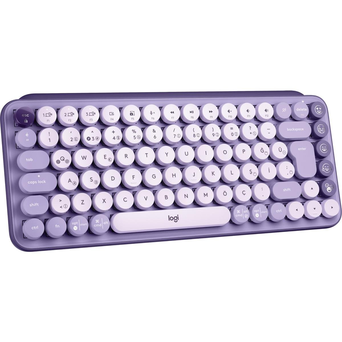 Logitech Pop Keys 920-011527 Türkçe Q Lila Kablosuz Klavye