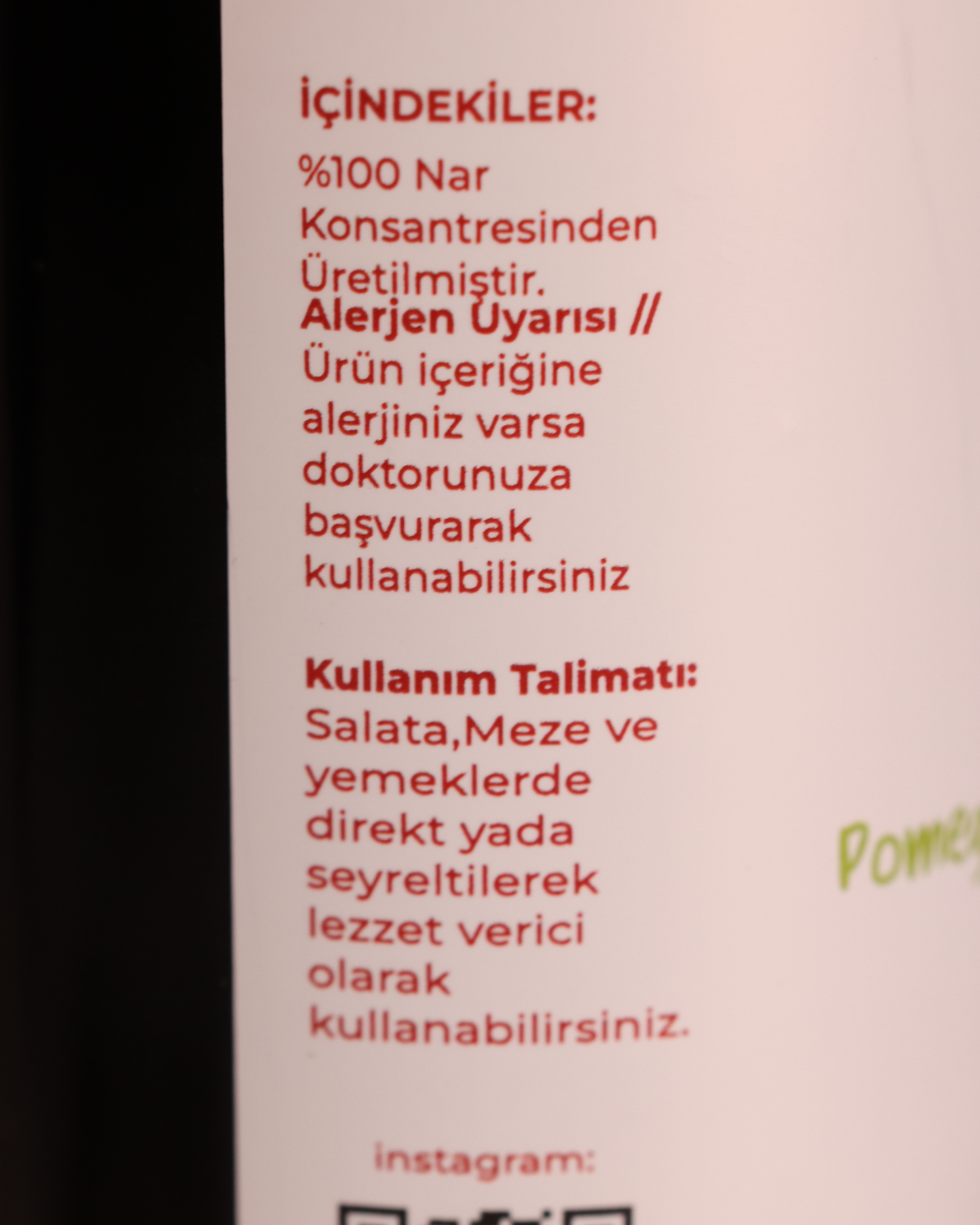 350 g %100 Nar Ekşisi | Katkısız & Gerçek Nar EkşisiBirgi Köy EviÖZLER%100 Nar Ekşisi – 350 g (Gerçek Nar Ekşisi)