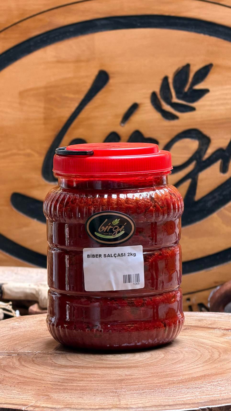 Birgi Köy Evi Cam Kavanozda 1 KG Biber Salçası
