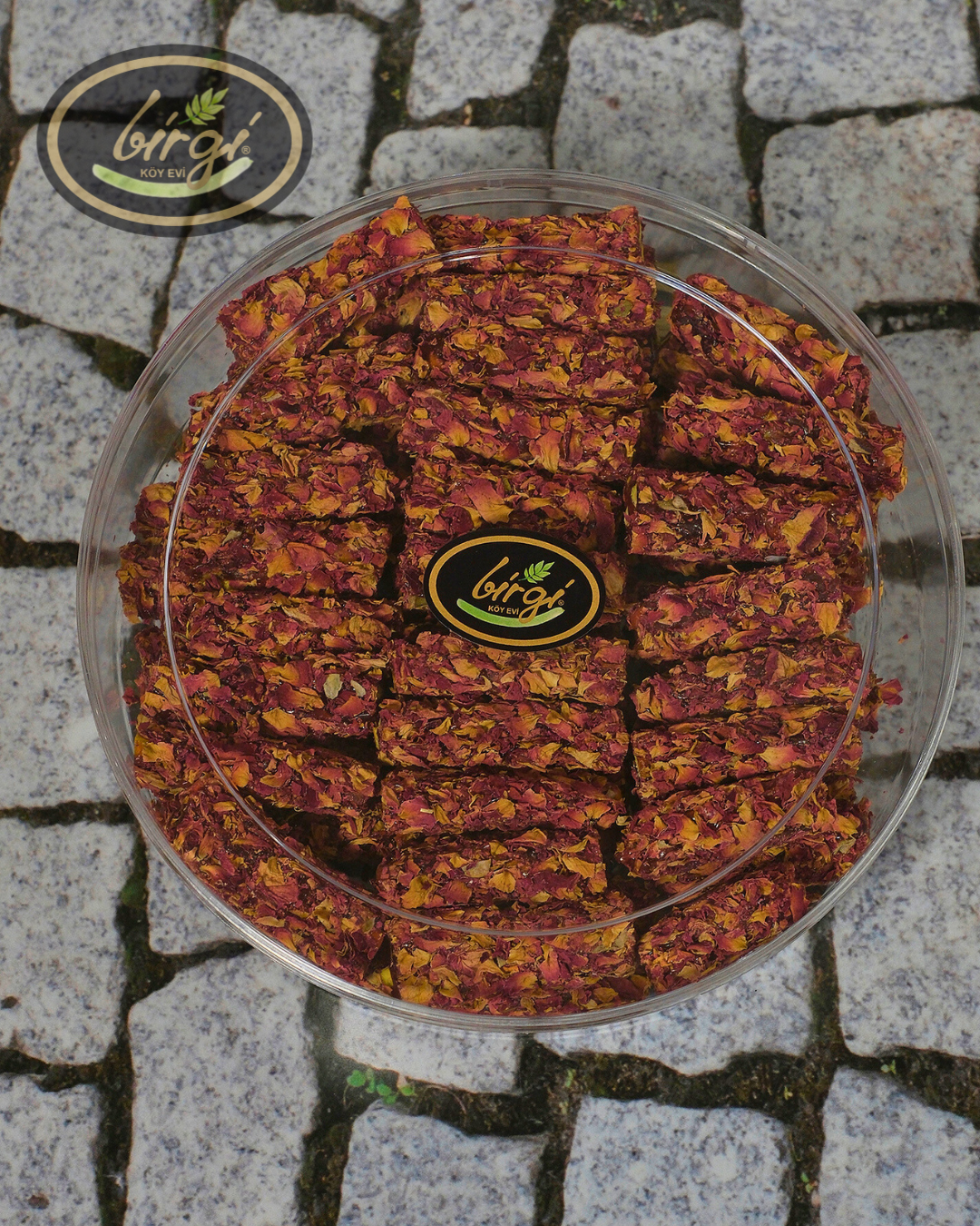 Gül Yapraklı Antep Fıstıklı Lokum 1Kg