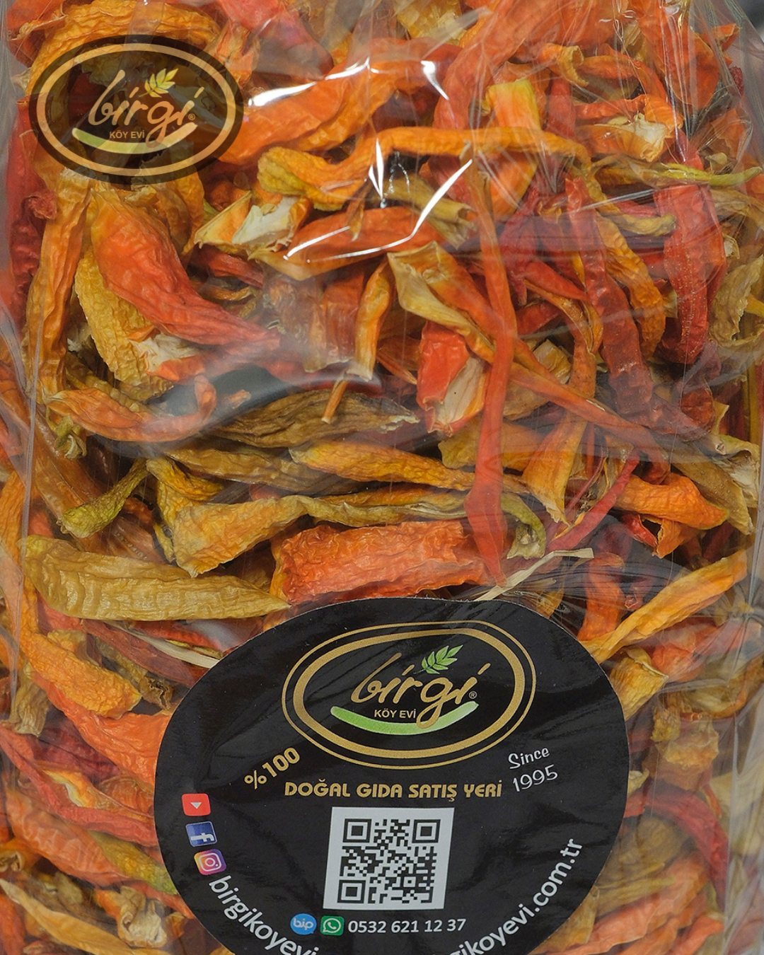 Kurutulmuş Tatlı Biber: 200g Paket