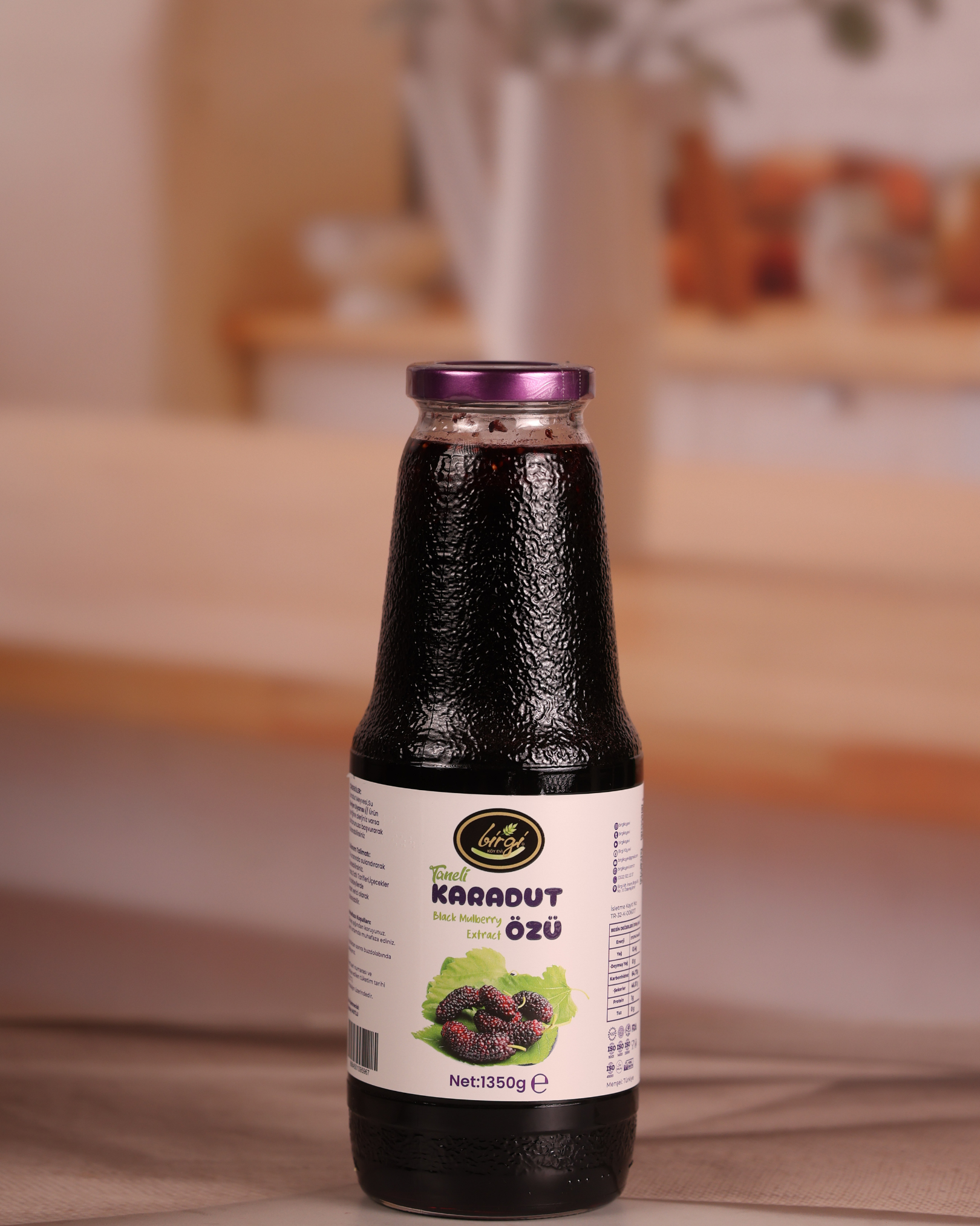 Premium Taneli Karadut Özü 1350 g | Katkısız & ŞekersizBirgi Köy EviÖZLERPremium Taneli Karadut Özü – 1350 g