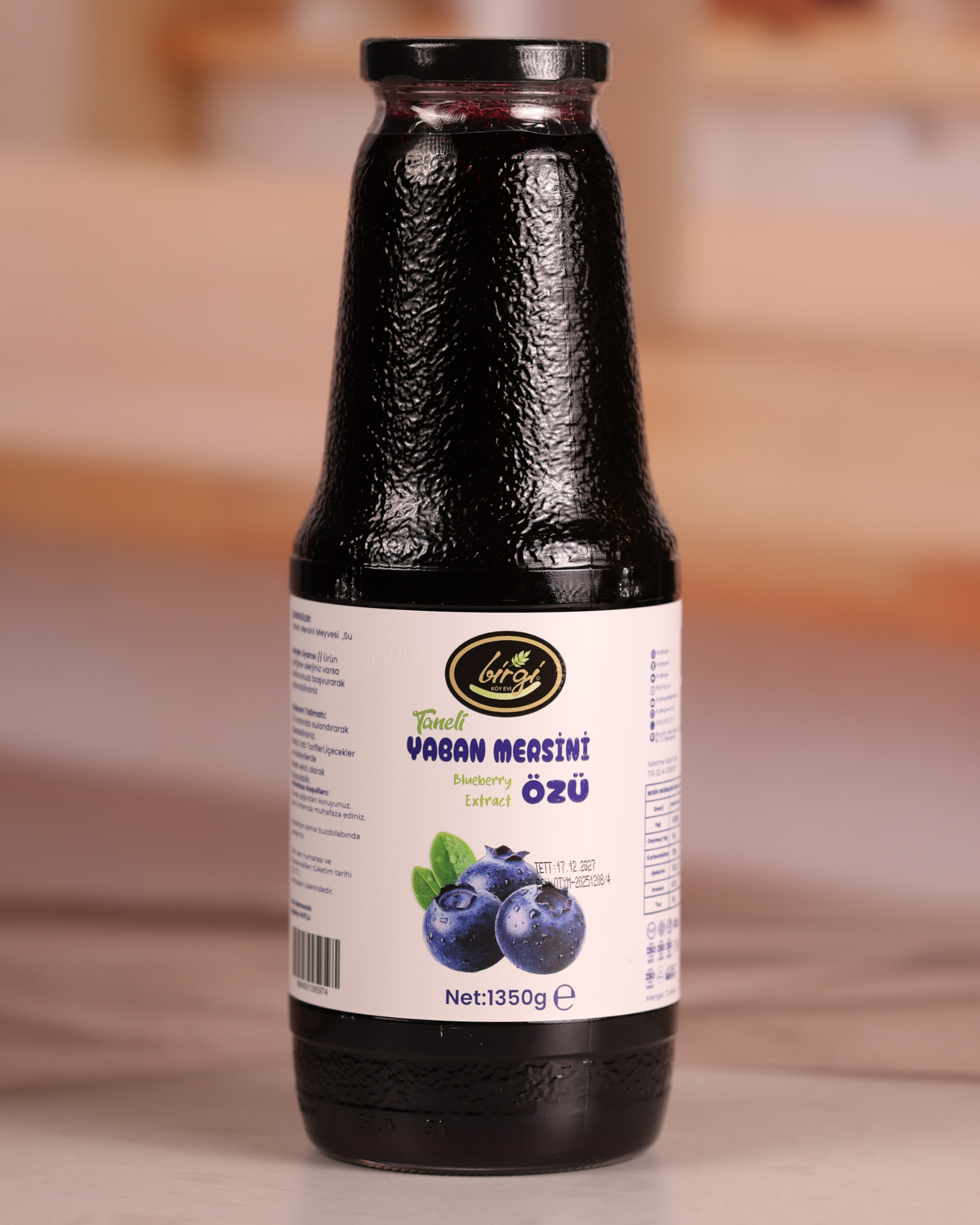 Premium Taneli Yaban Mersini Özü 1350 g | Katkısız & ŞekersizBirgi Köy EviÖZLERPremium Taneli Yaban Mersini Özü – 1350 g